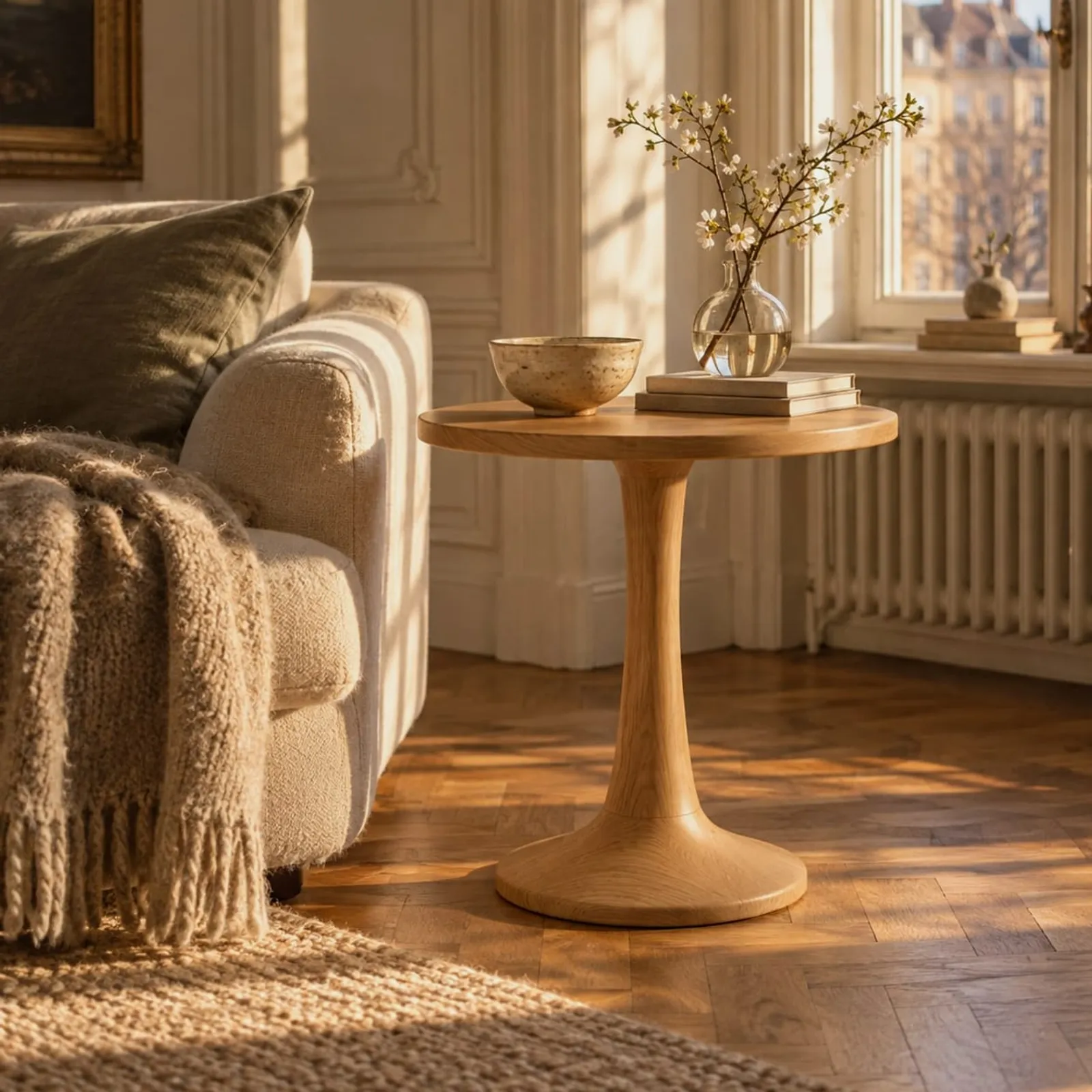 Table d’appoint Klippa blanc craie - image 2