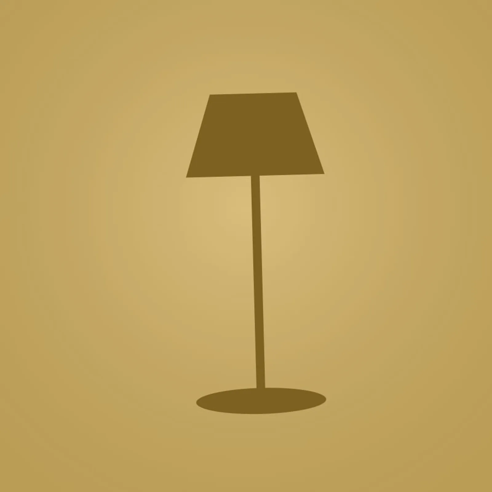Golvlampa En Ockra - bild 1