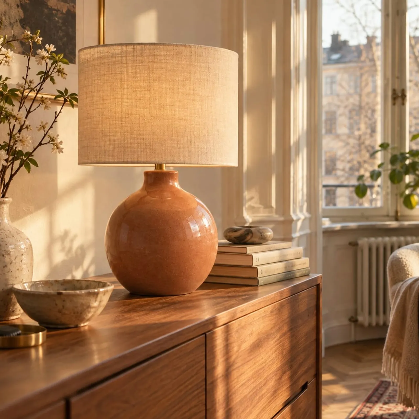 Lampe de table Alm blanc craie IV - image 2