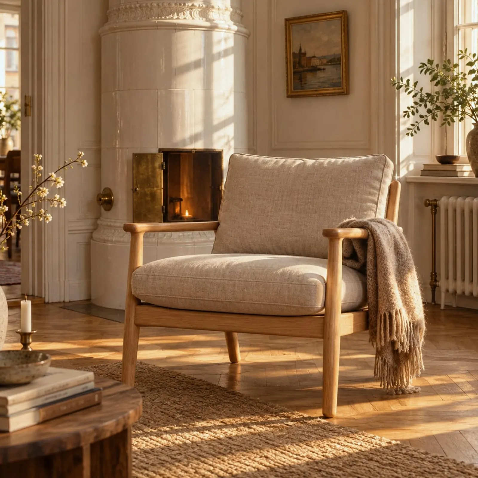 Fauteuil Kulle en lin - image 2