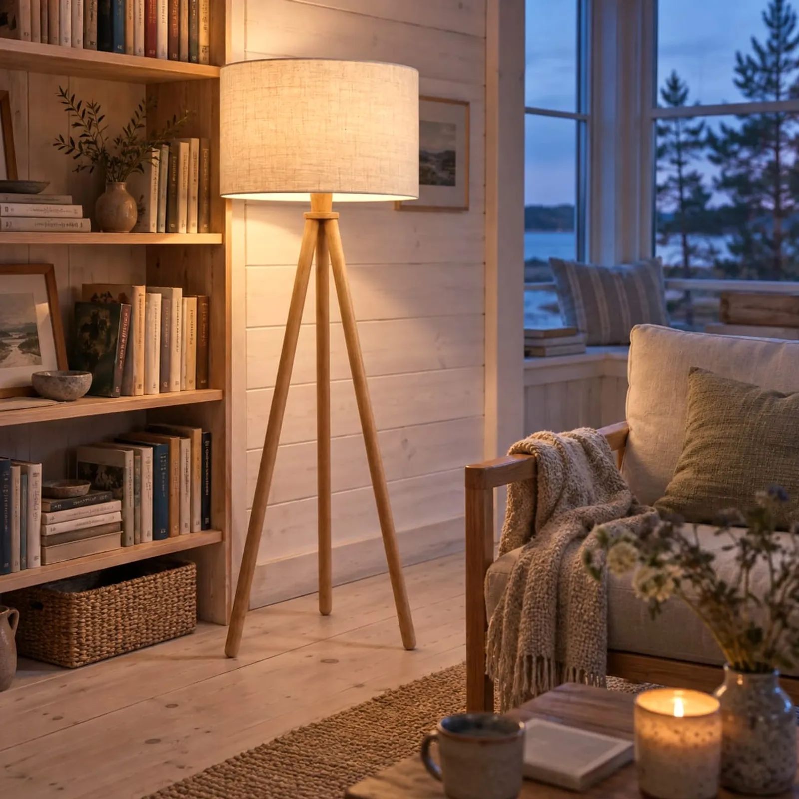 Lampadaire Kvarn en chêne - image 3