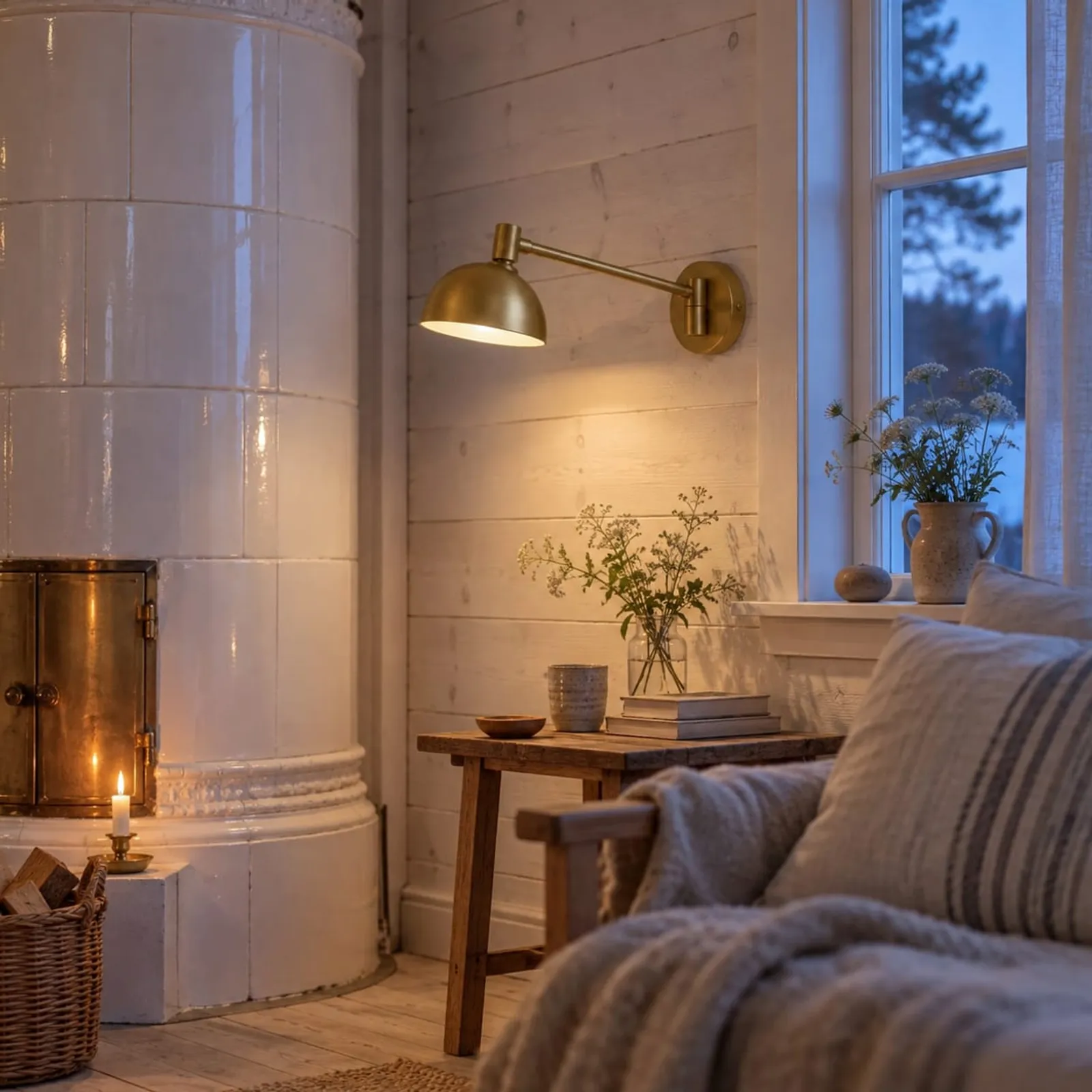 Vägglampa En Ockra - bild 2