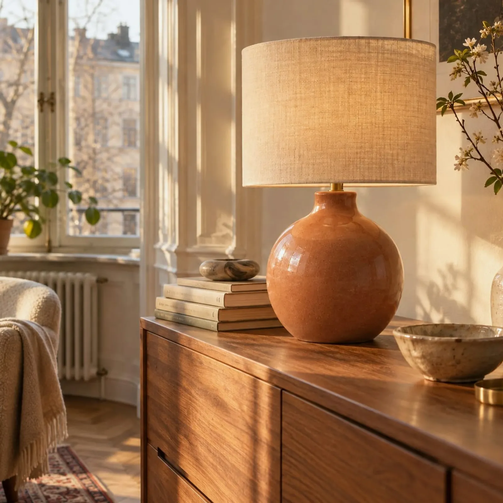 Lampe de table Alm sauge - image 2