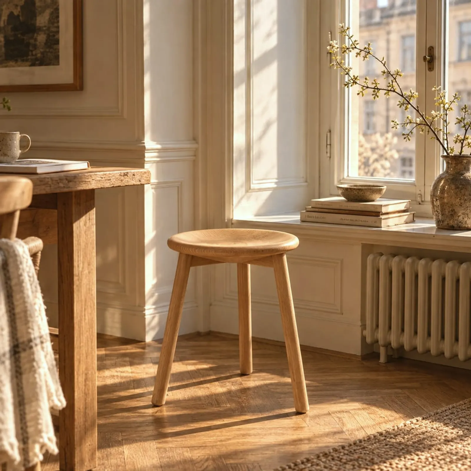 Tabouret Näset ocre - image 3