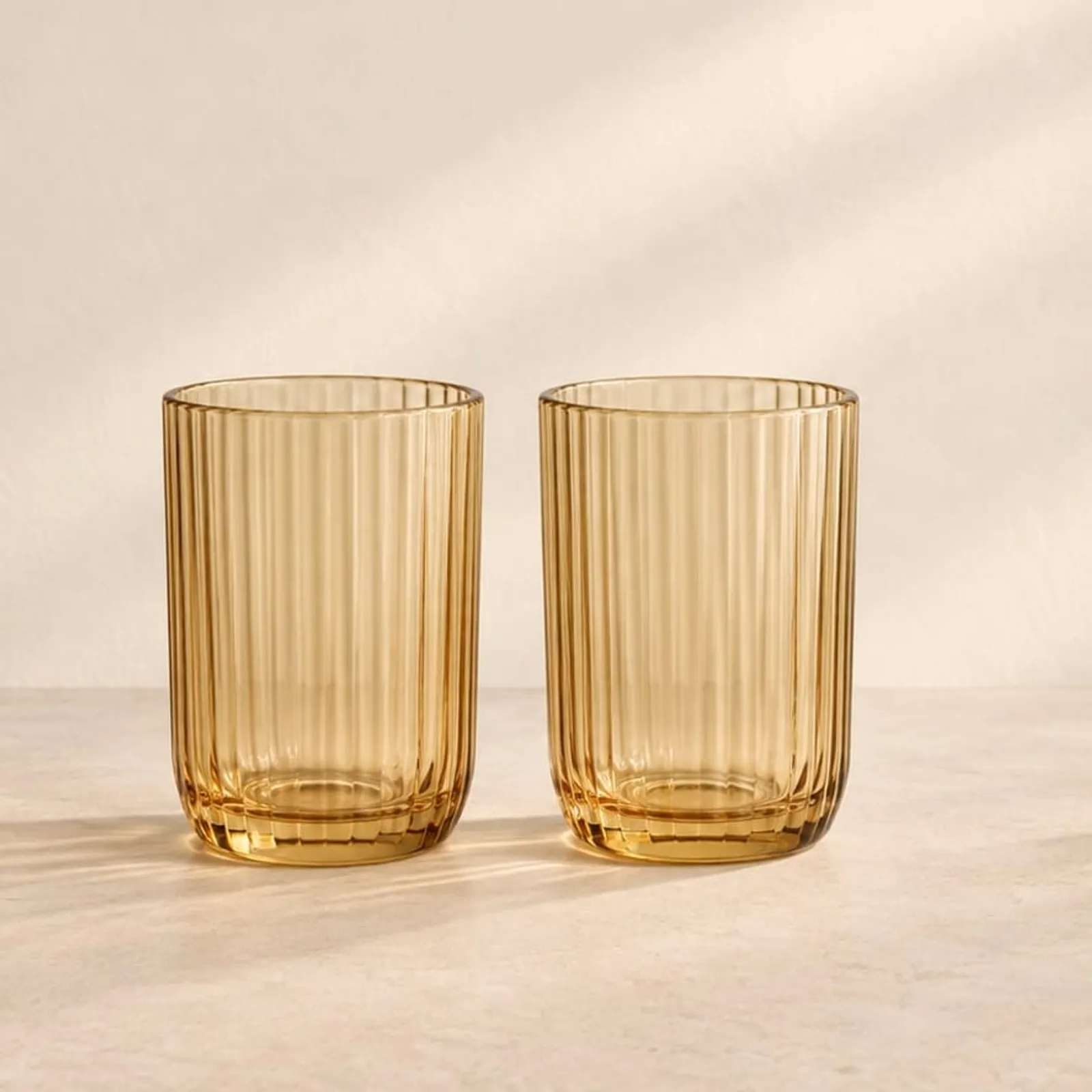Glas Äng Ockra - bild 1