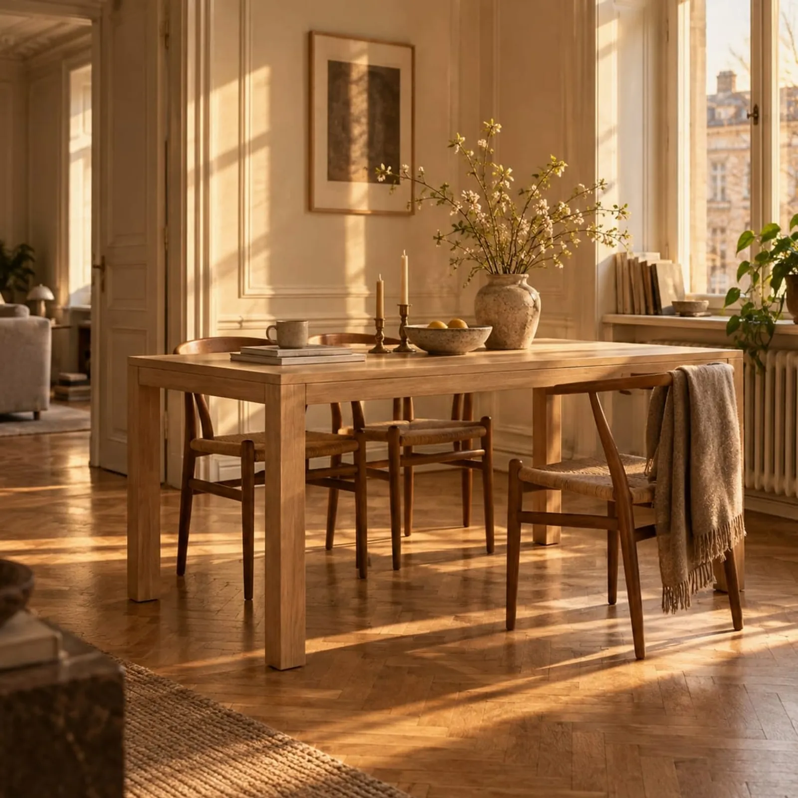 Table à manger Dal blanc craie - image 3
