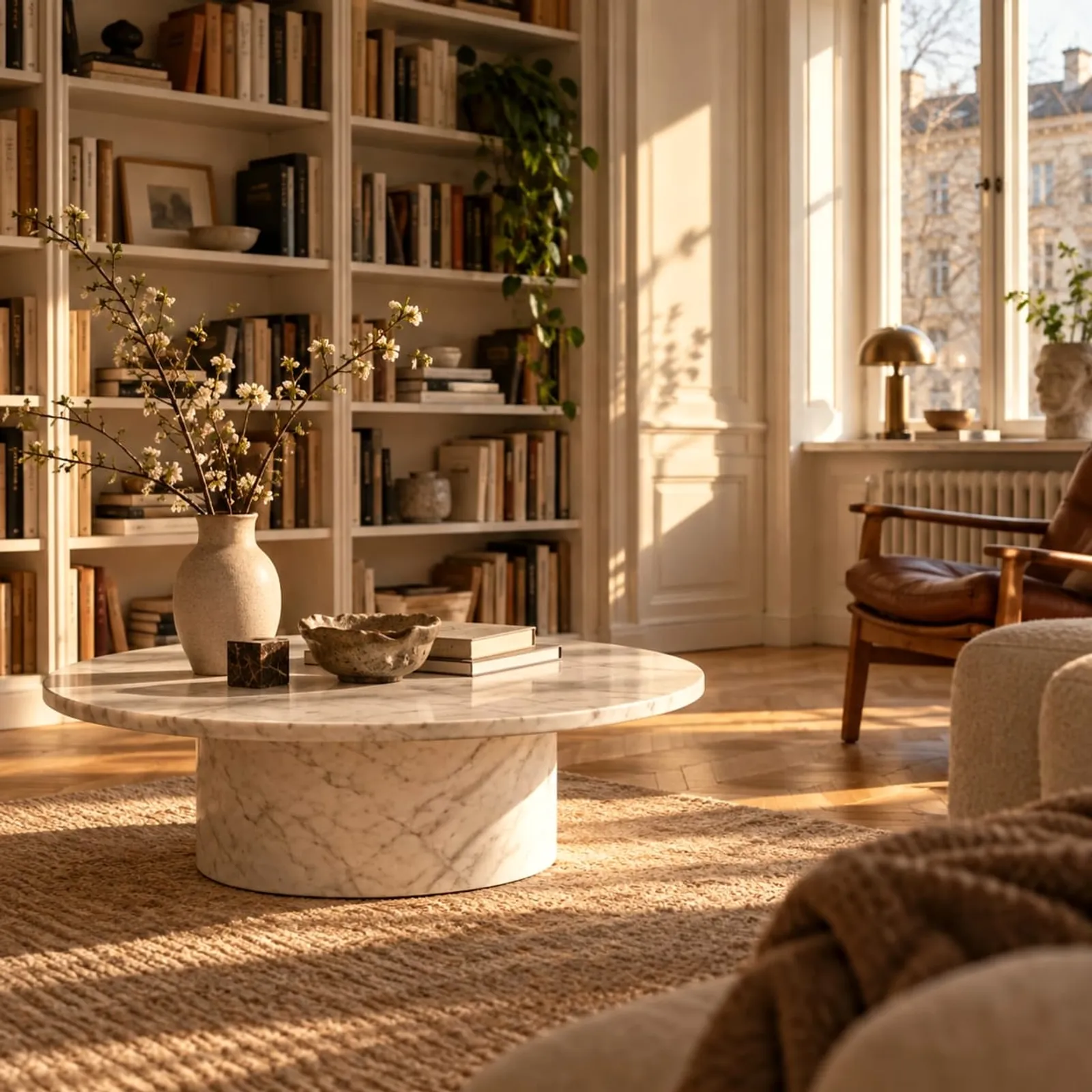 Table basse Myr blanc craie - image 2