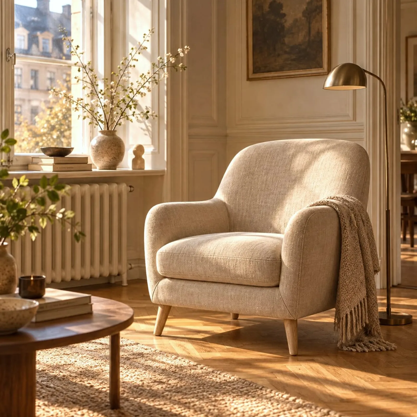 Fauteuil Nypon en velours - image 2