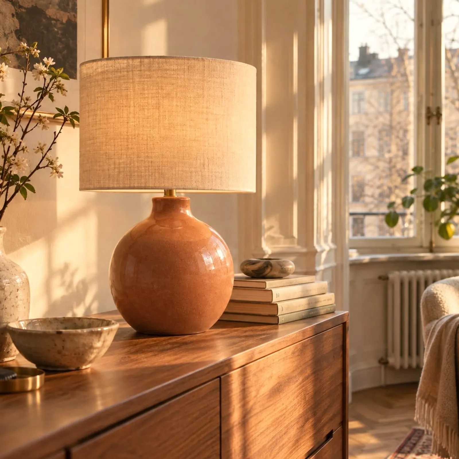 Lampe de table Fors ocre II - image 2