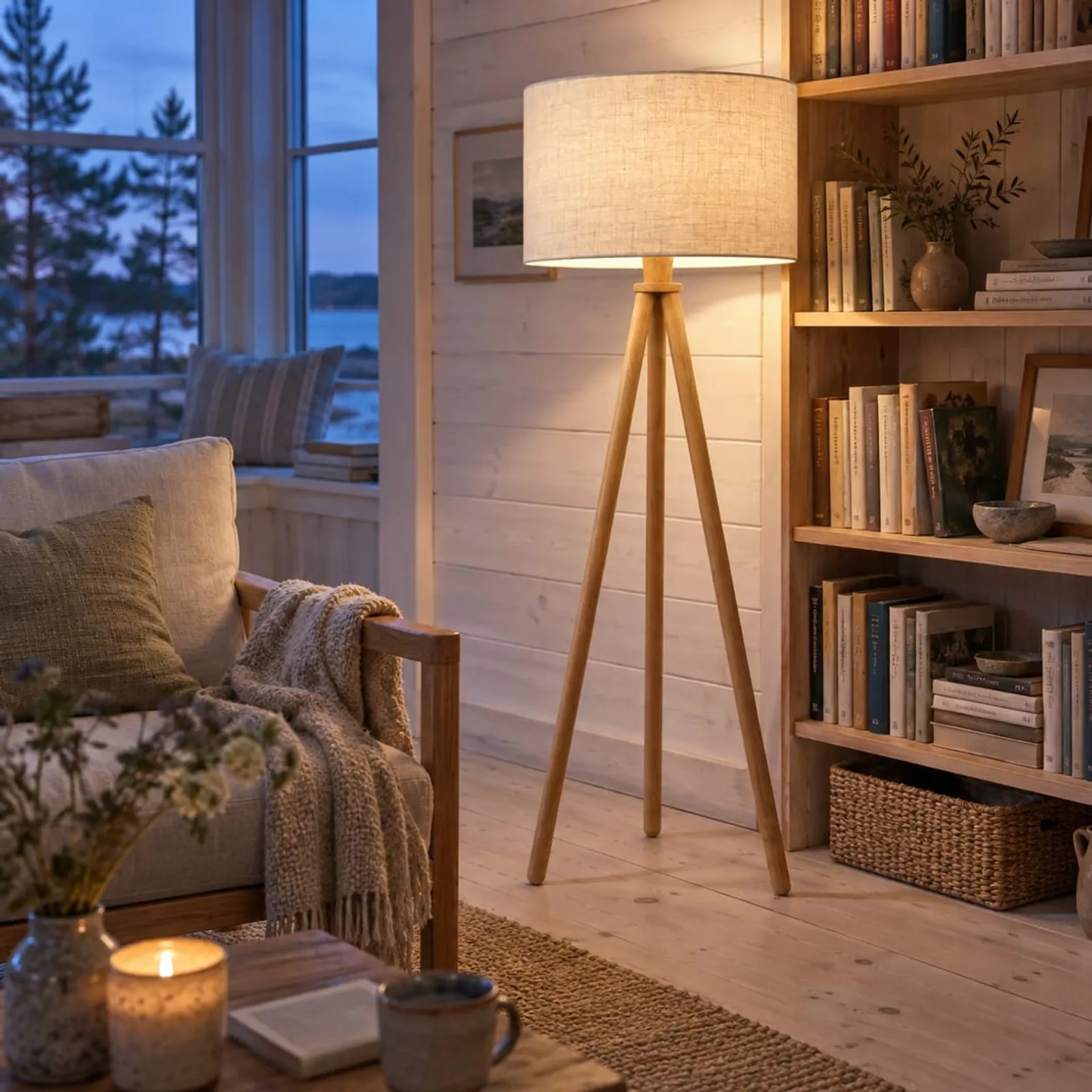 Lampadaire Fors naturel - image 3