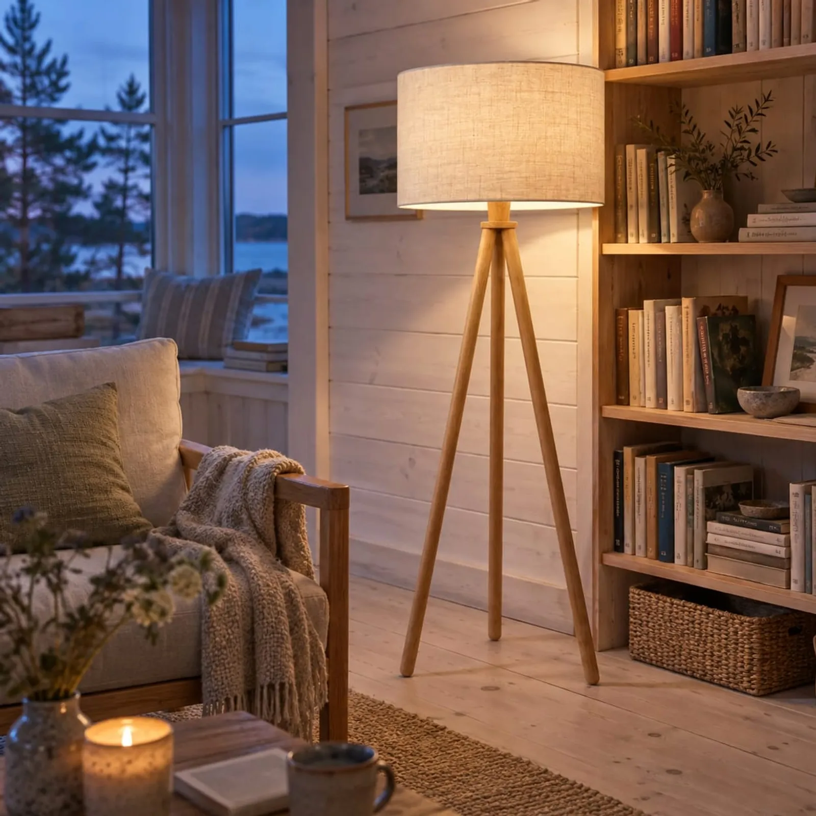 Lampadaire Bränna naturel V - image 3