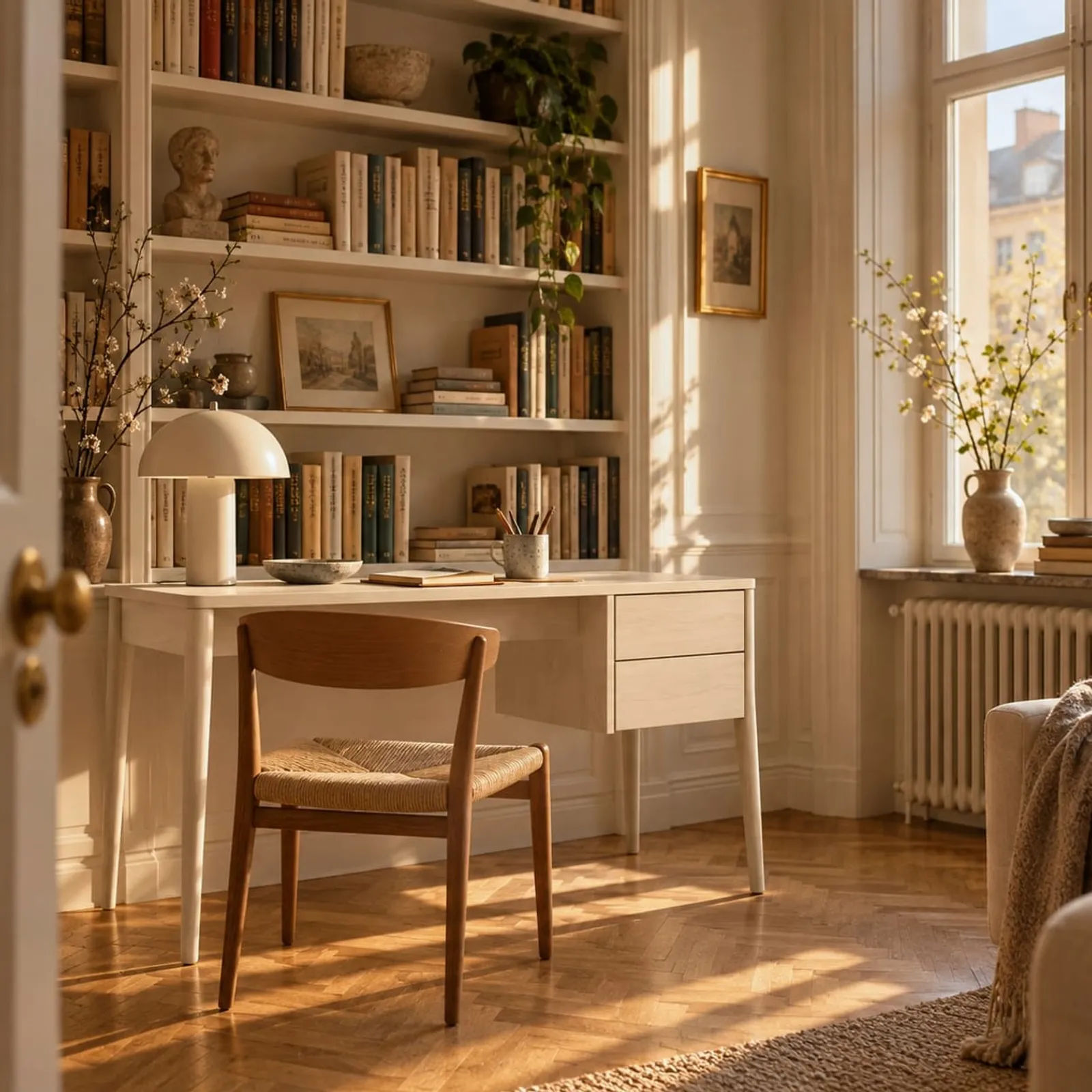 Bureau Salvia blanc craie - image 2