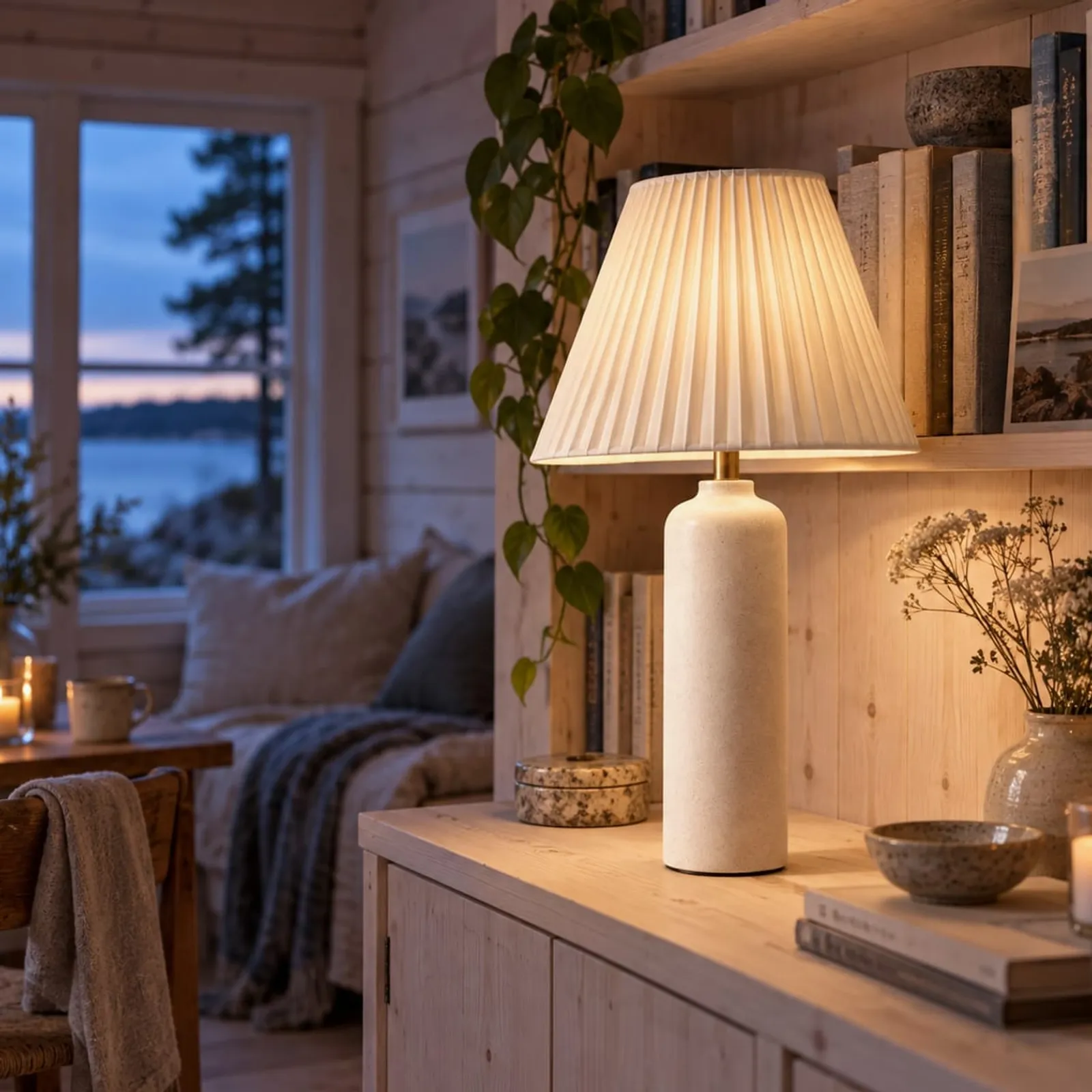 Bordslampa Sälg Keramik - bild 2