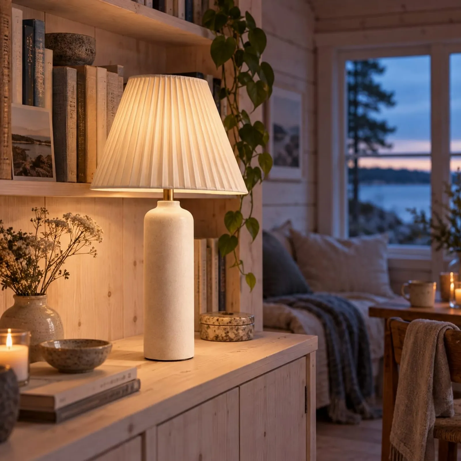 Bordslampa Sund Kritvit - bild 2