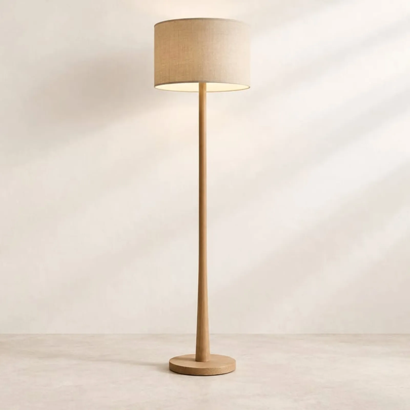 Golvlampa Ull Natur - bild 1