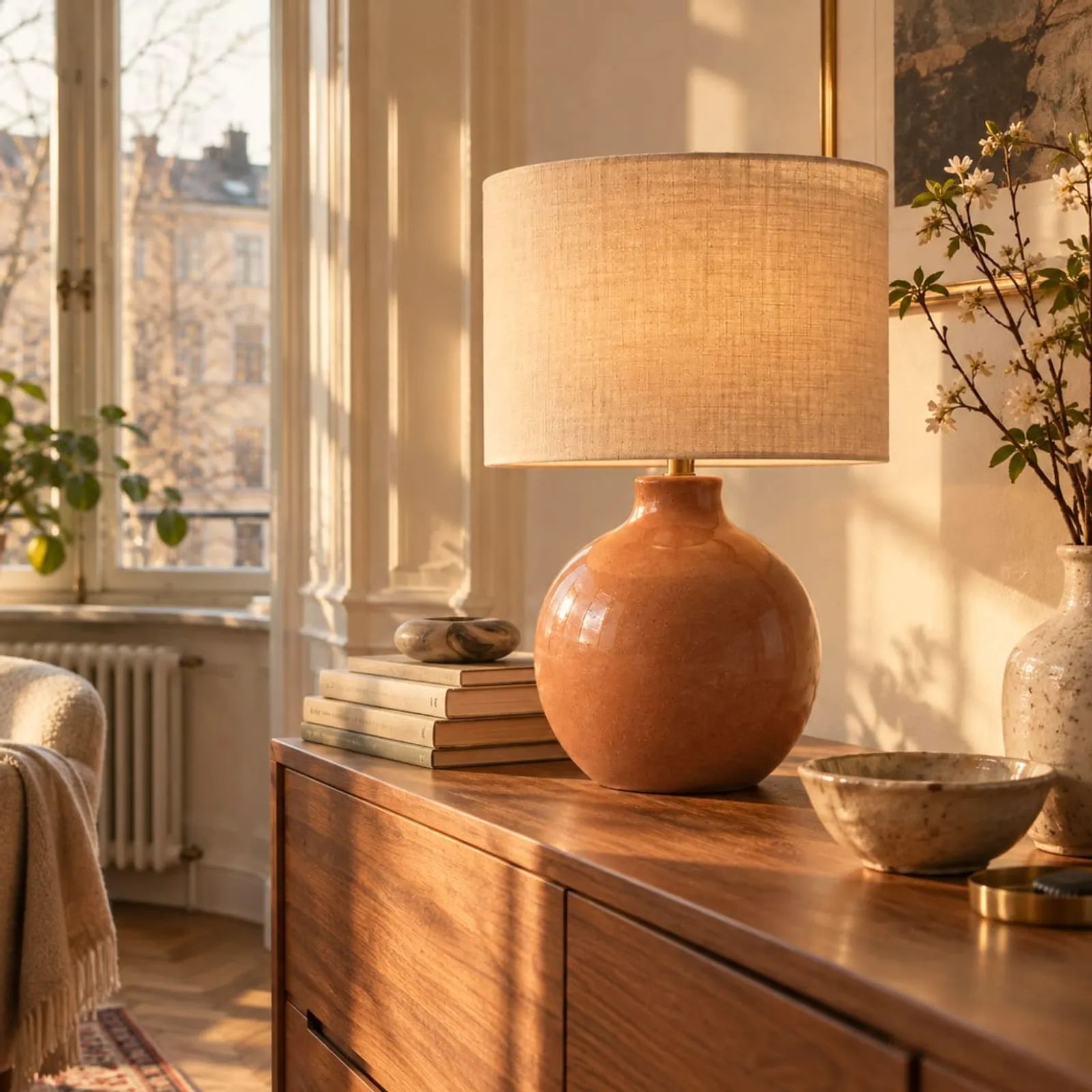 Lampe de table Hedern en laiton - image 2