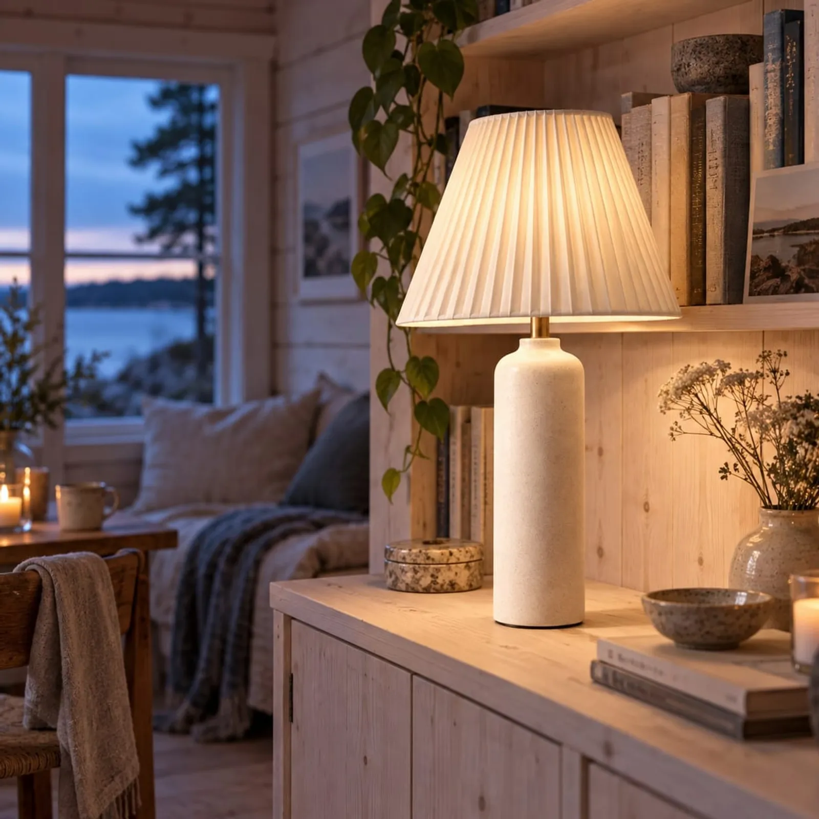 Bordslampa Korn Stengods - bild 2