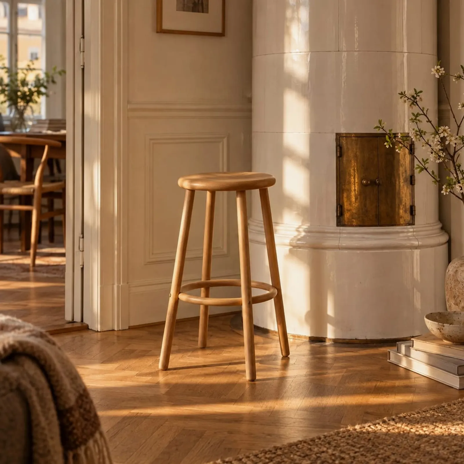 Tabouret Näs en chêne - image 2