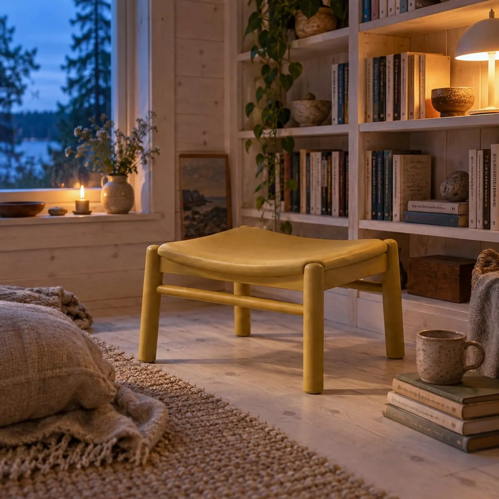 Tabouret Skär ocre III - image 3