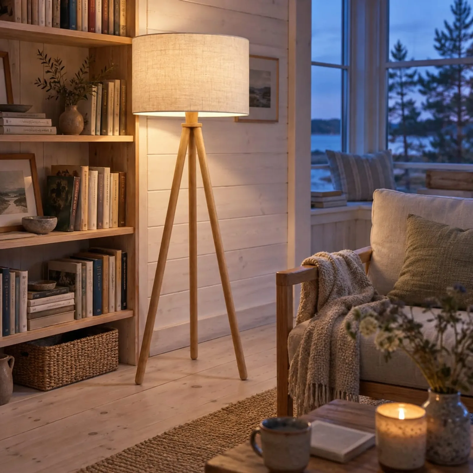 Golvlampa Gran Natur - bild 3