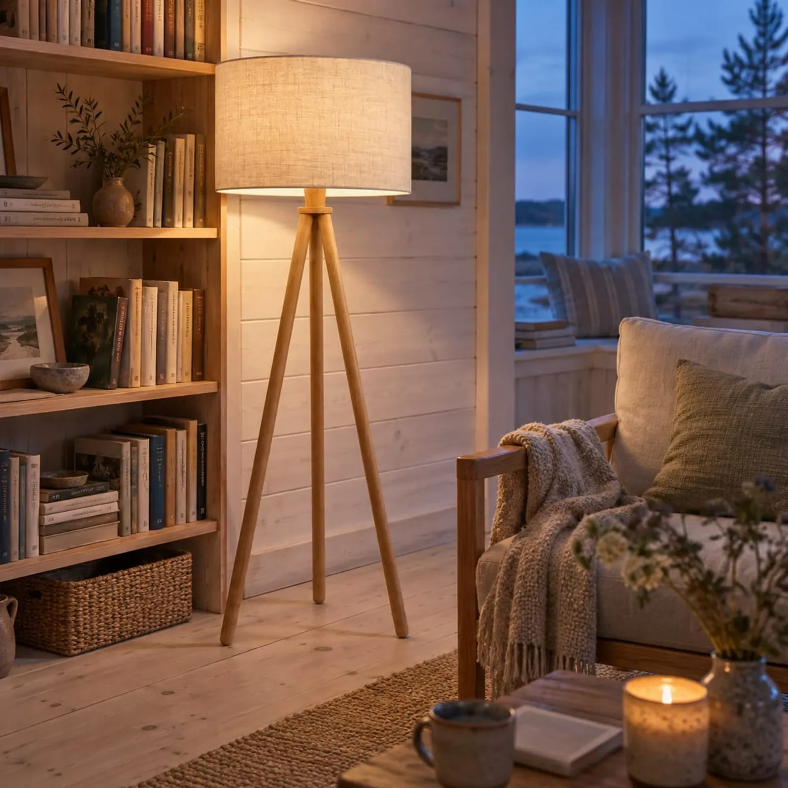 Lampadaire Hägg naturel II - image 3