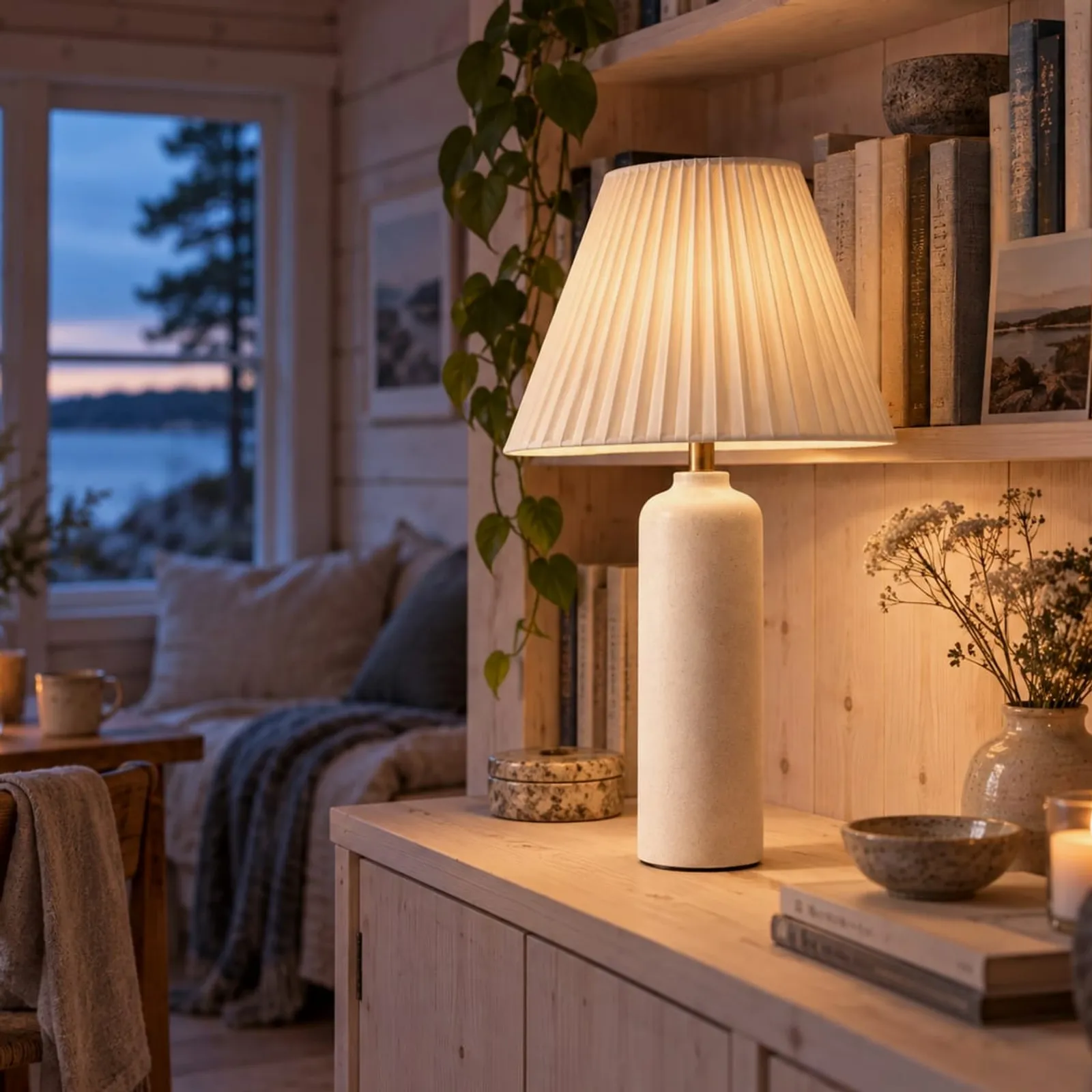 Bordslampa Grund Kritvit - bild 2