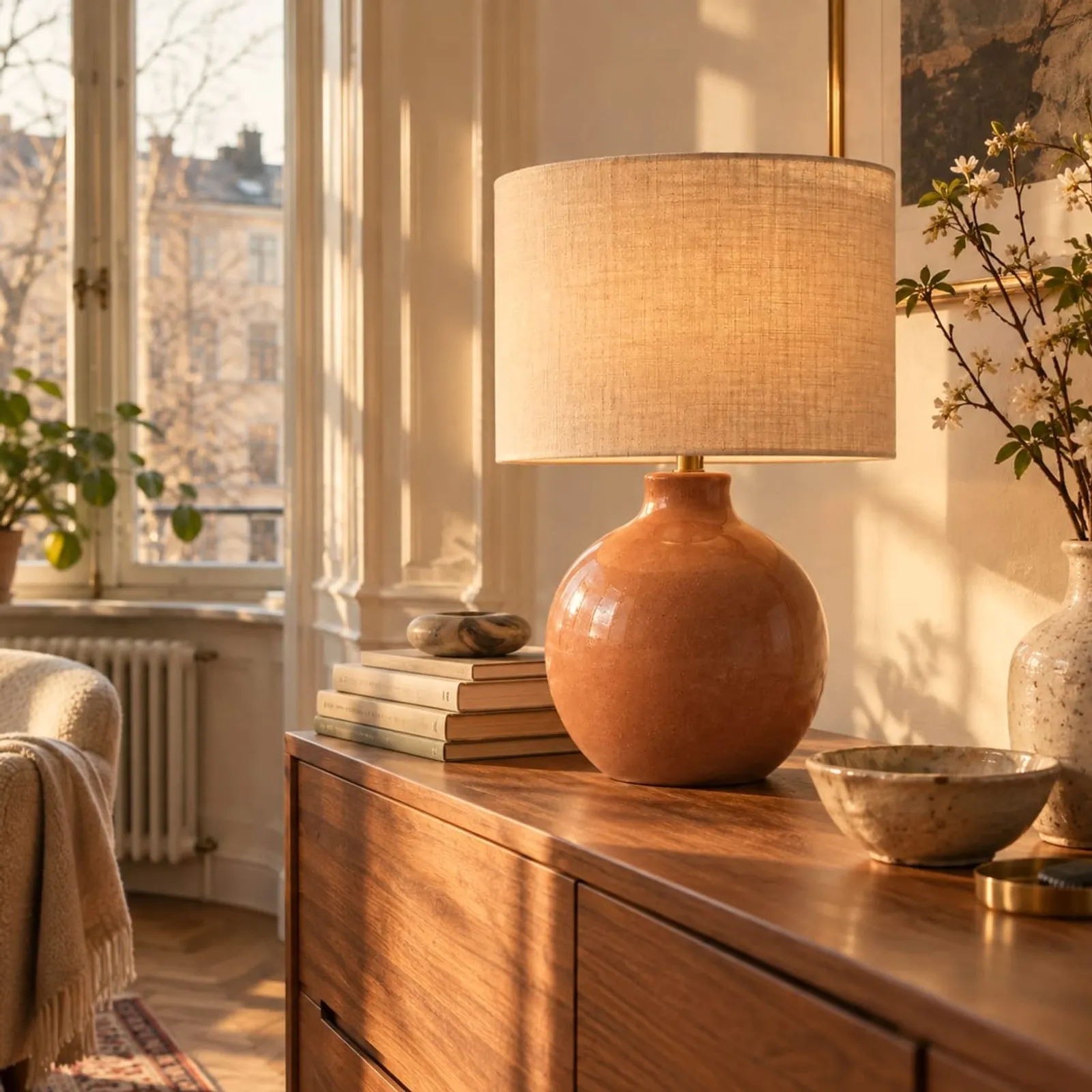 Lampe de table Hedern sauge - image 3