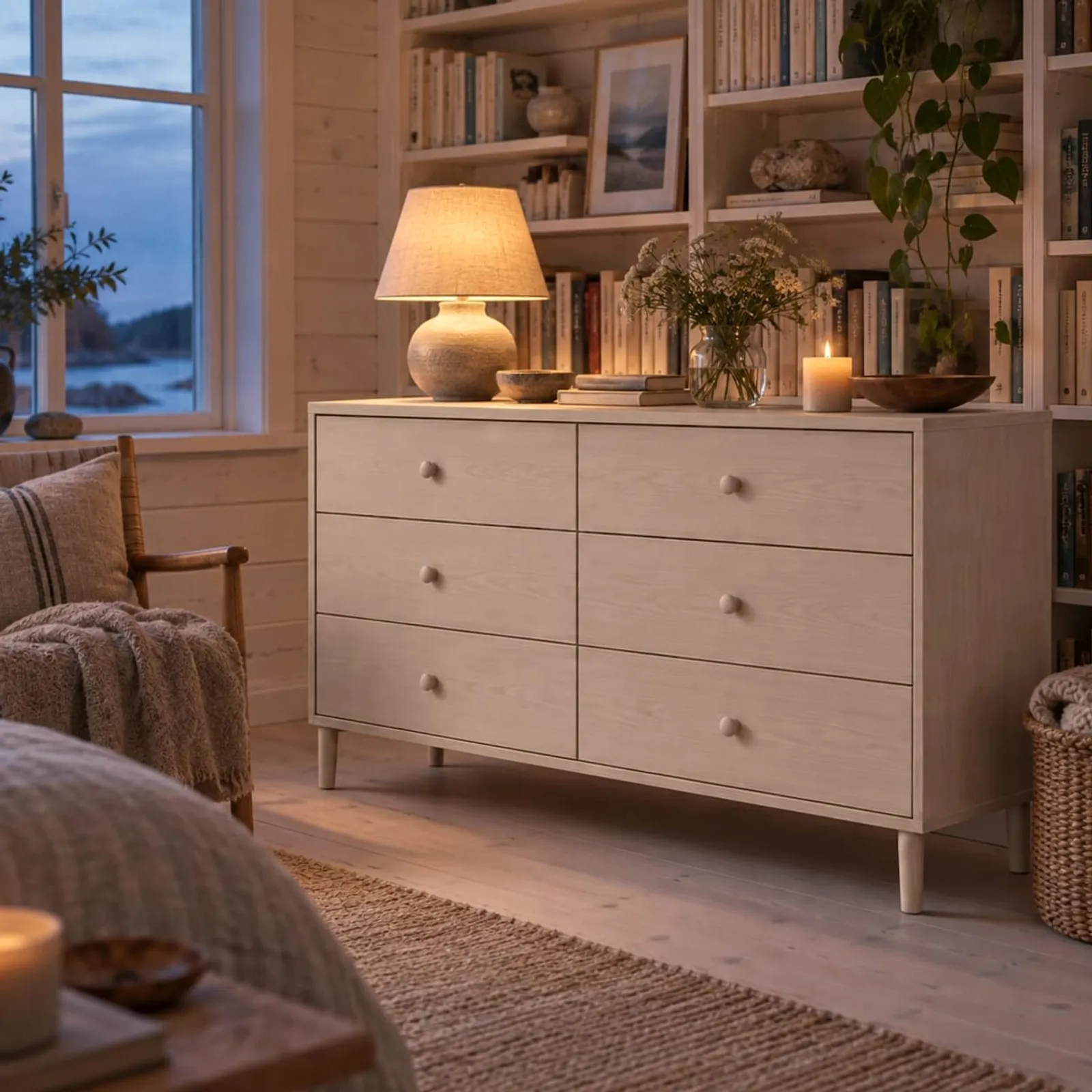 Commode Linet blanc craie - image 2