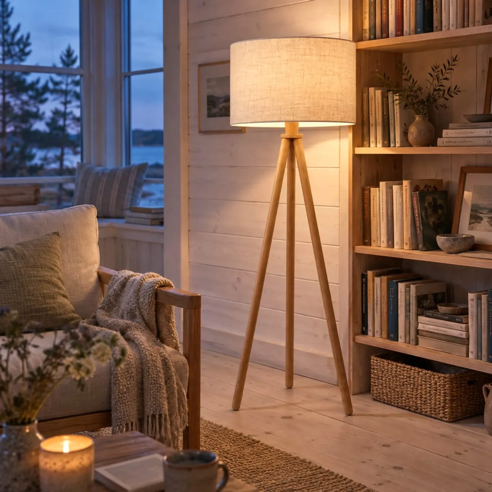Lampadaire Sund naturel - image 3