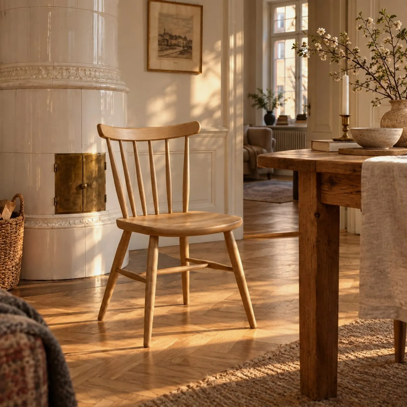 Chaise Grund en chêne - image 3
