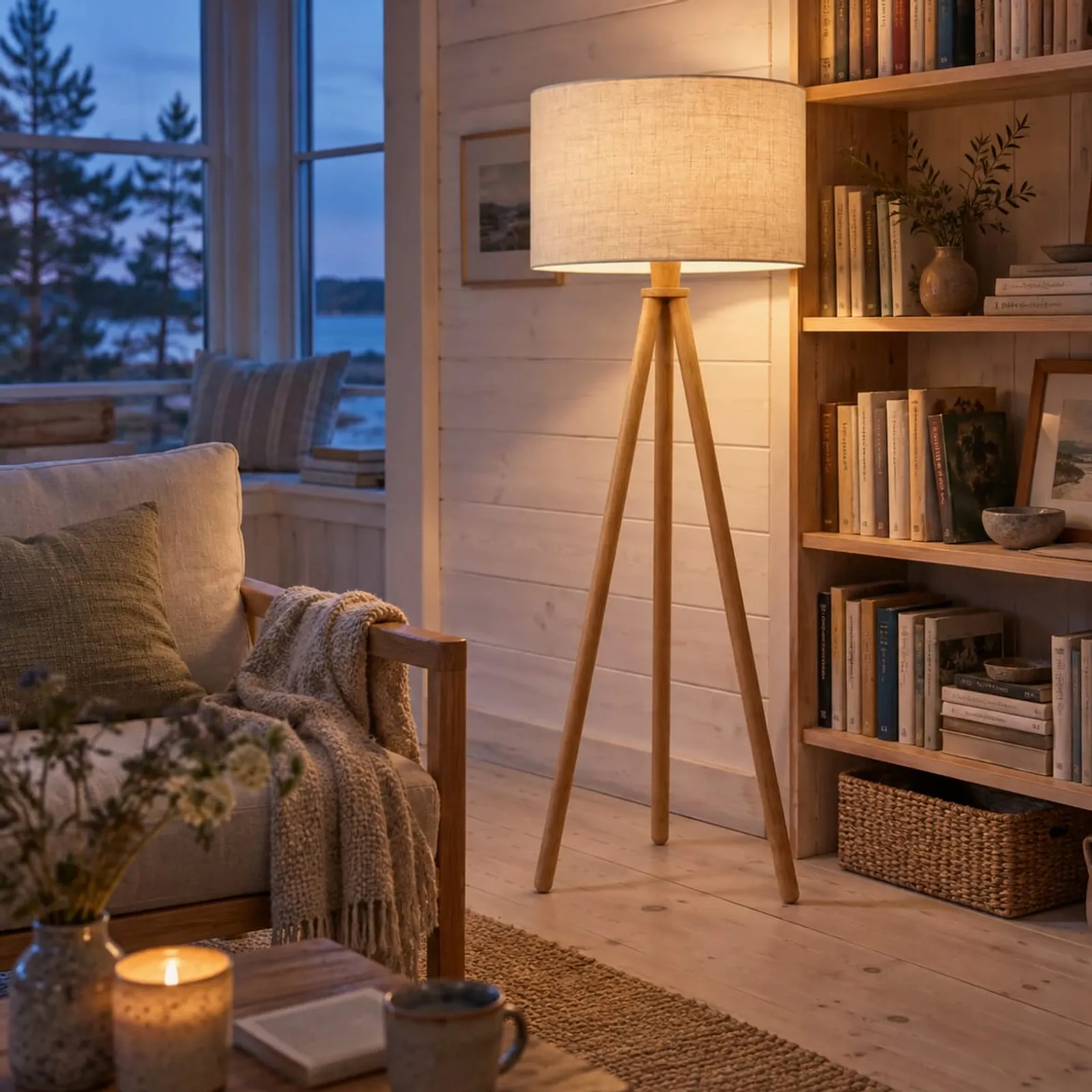 Lampadaire Hassel en chêne - image 3