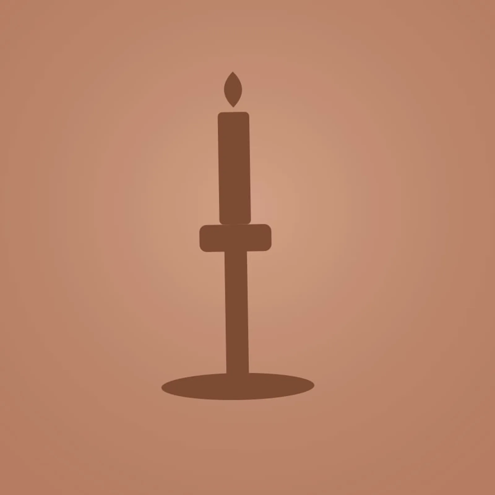 Ljusstake Råg Terrakotta - bild 1