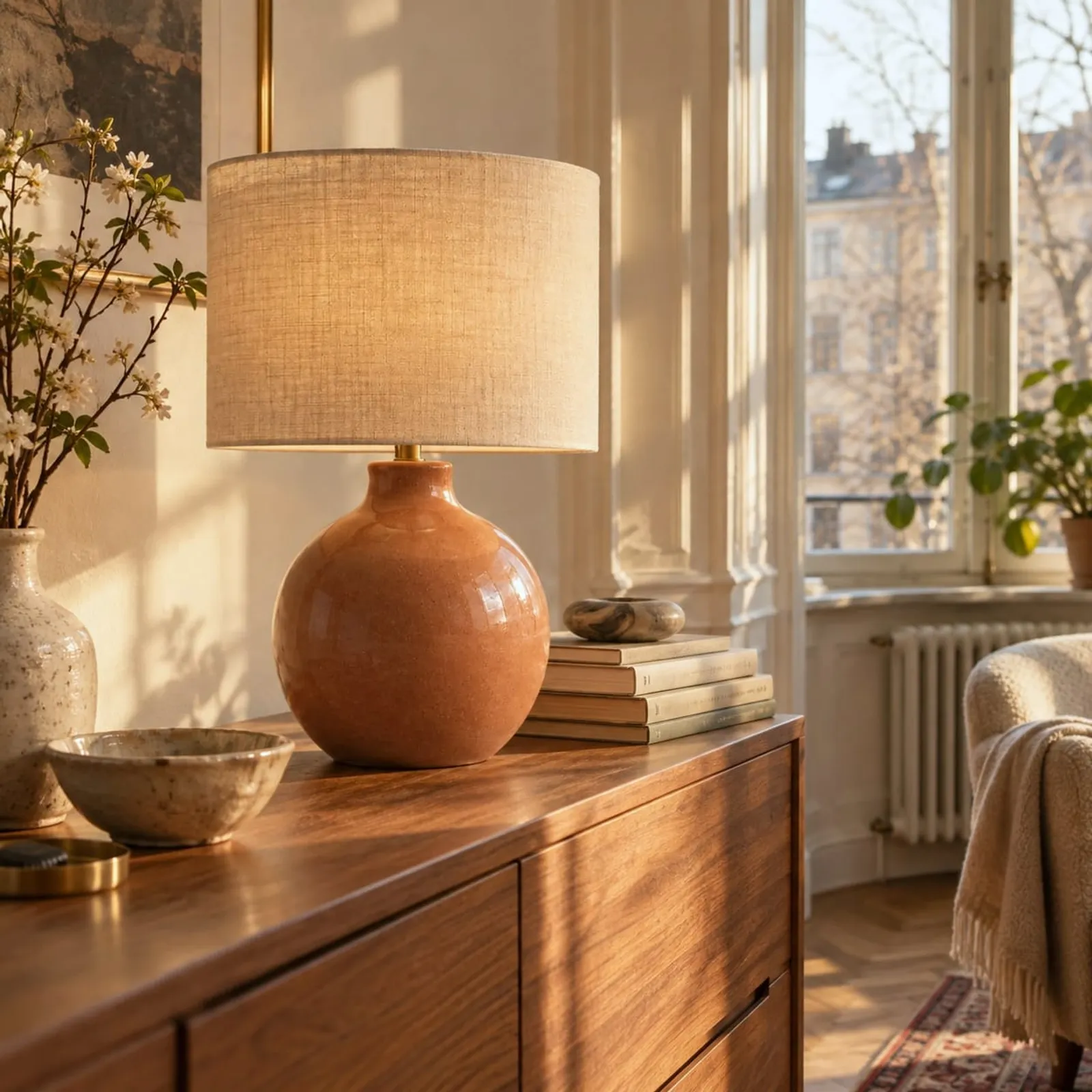 Lampe de table Kusten ocre - image 2
