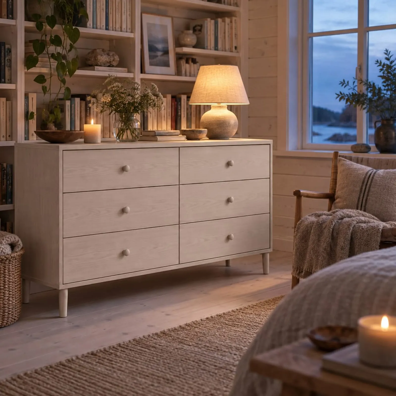 Commode Dal blanc craie - image 3