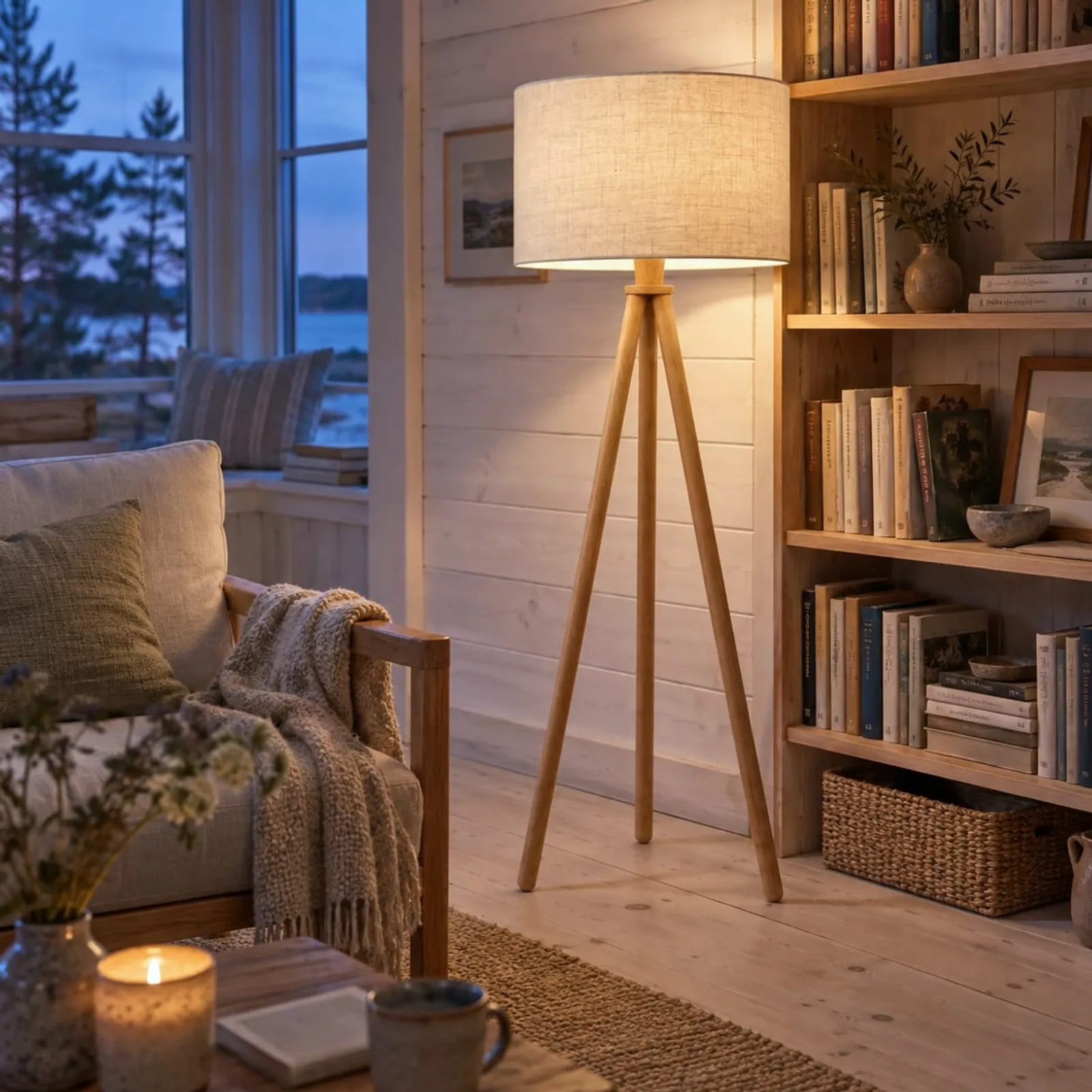 Lampadaire Enen naturel VI - image 3