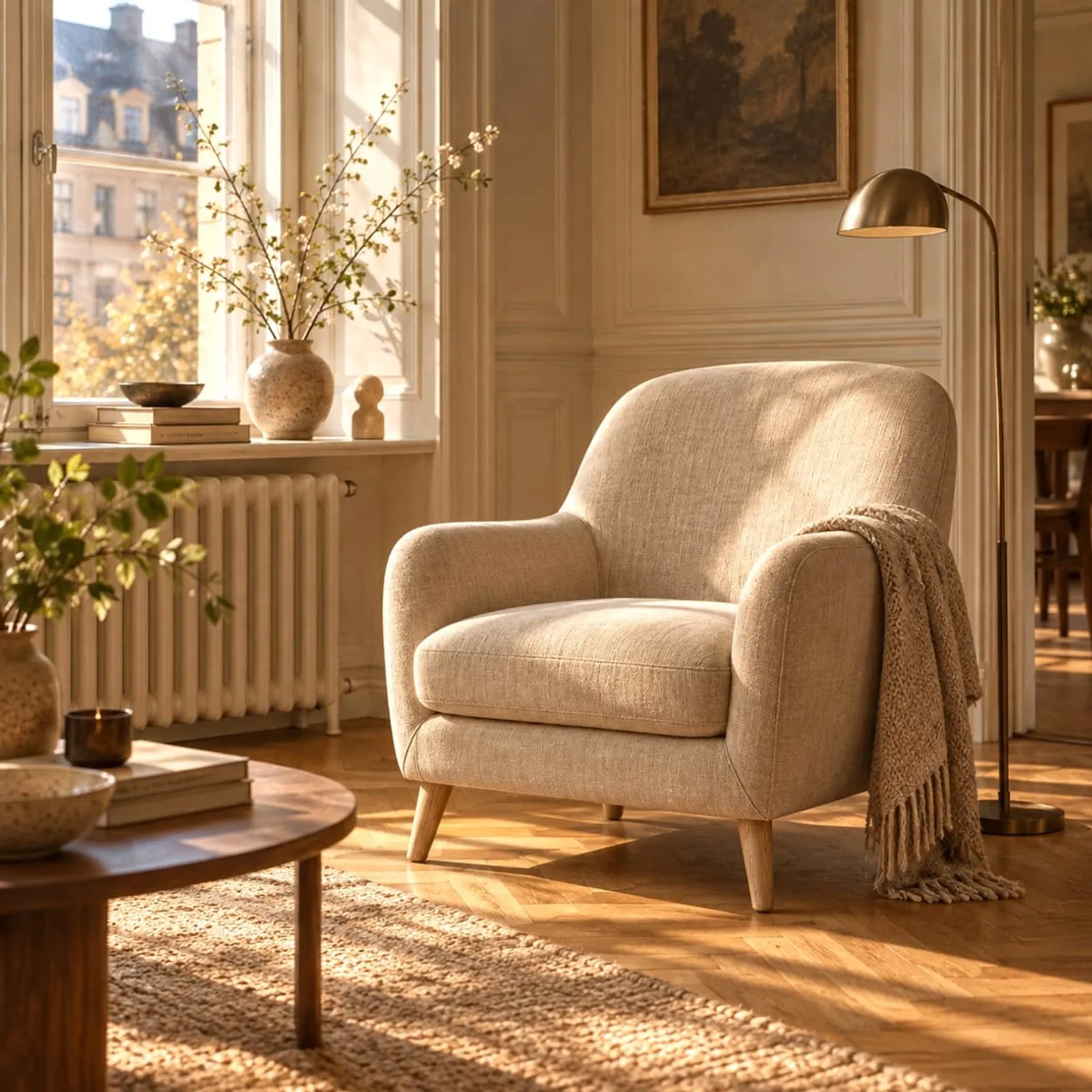 Fauteuil Vall en lin - image 2