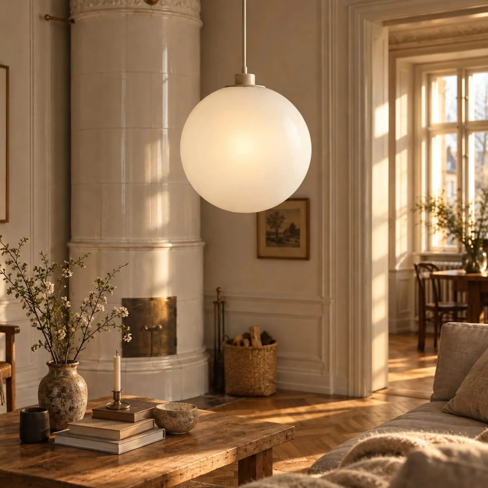 Suspension Linet blanc craie IV - image 2