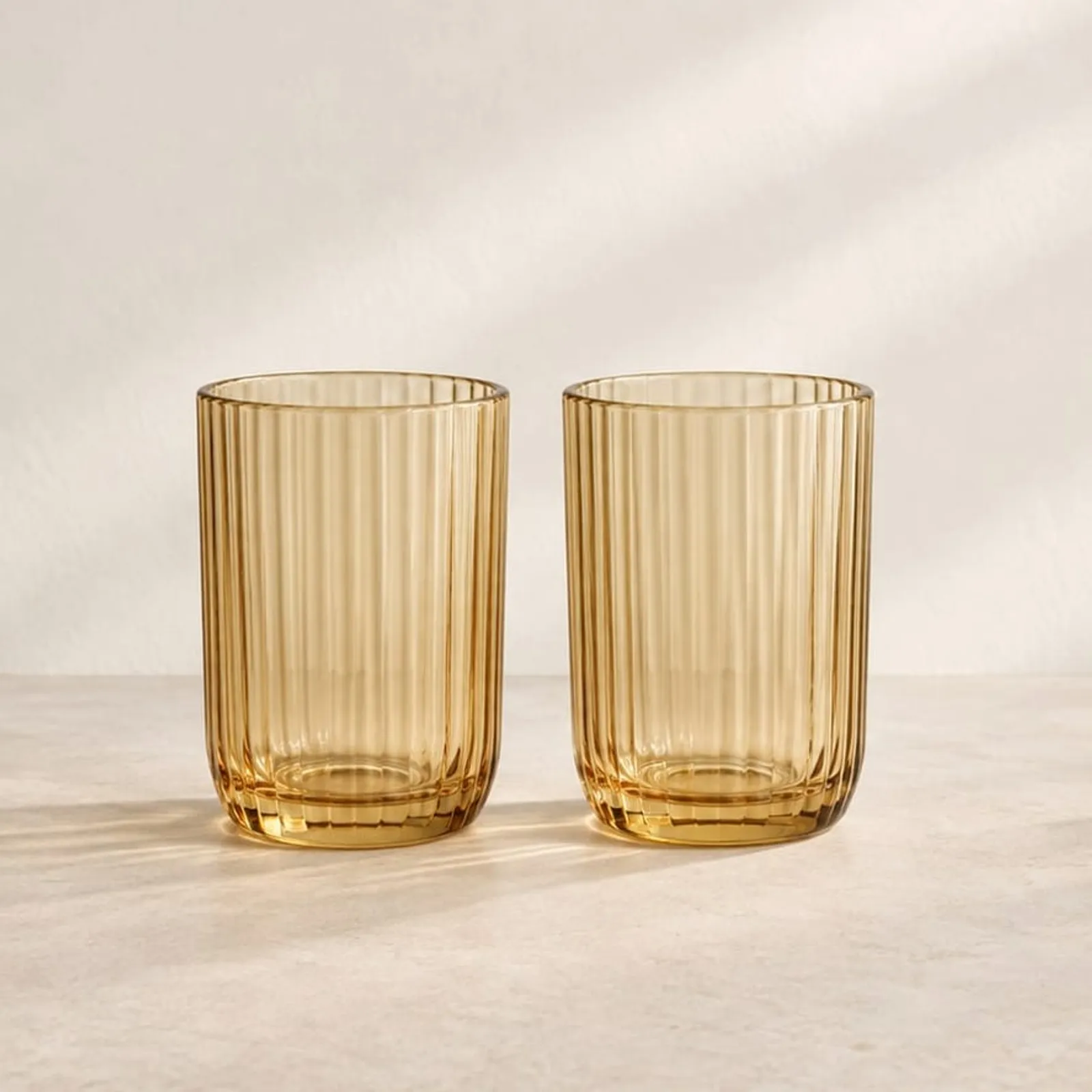 Glas Tall Ockra - bild 1