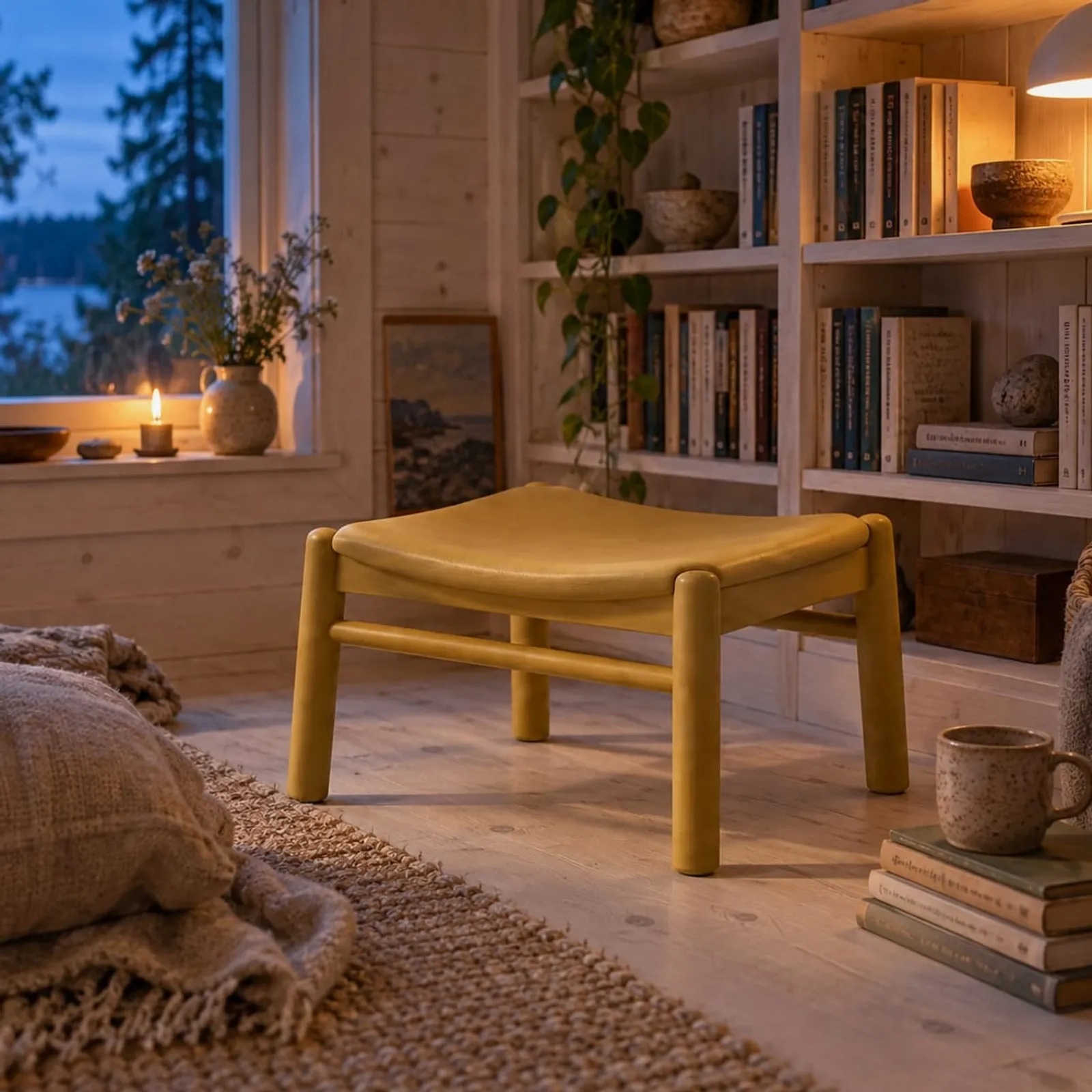 Tabouret Havre ocre - image 3