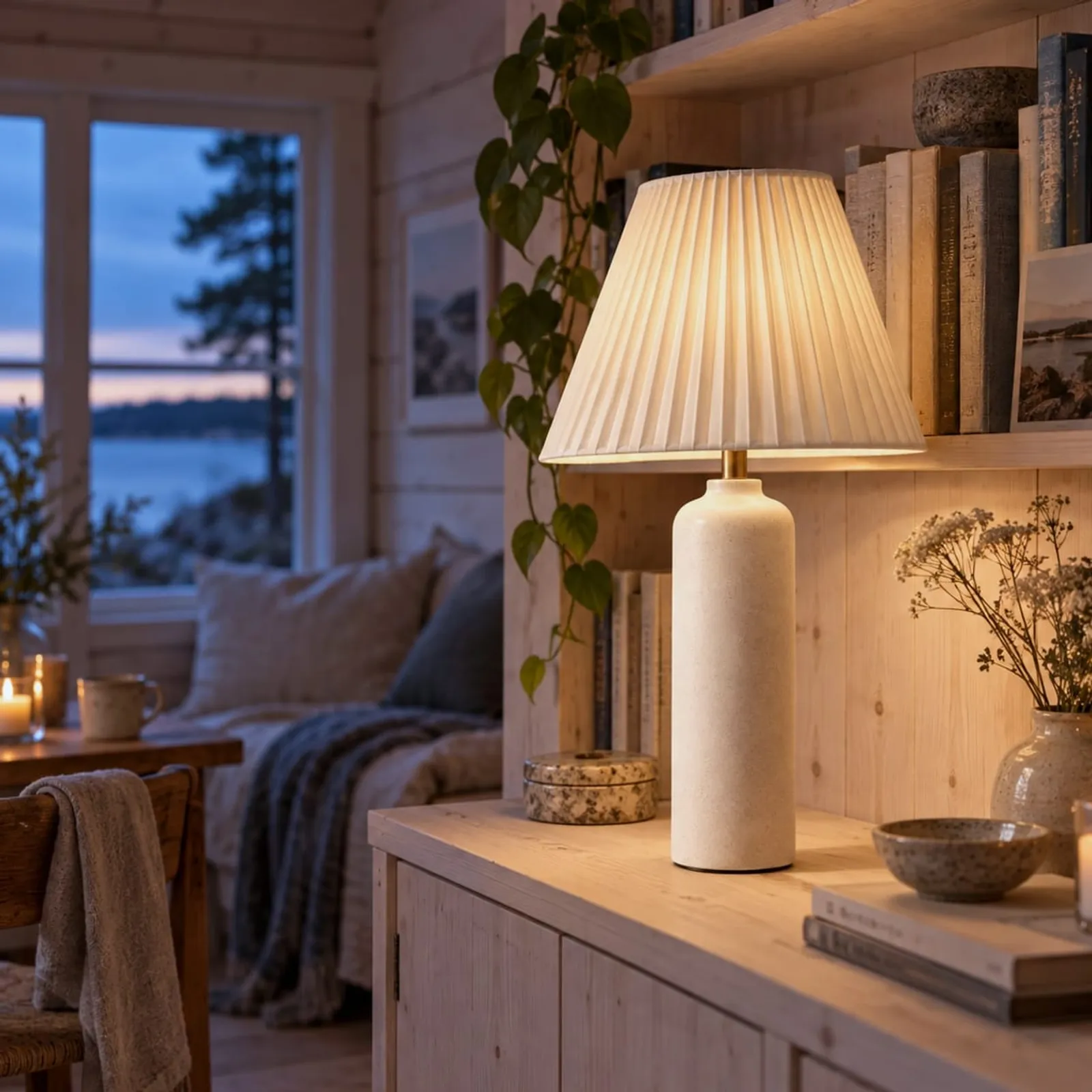 Bordslampa Sarek Kritvit - bild 2