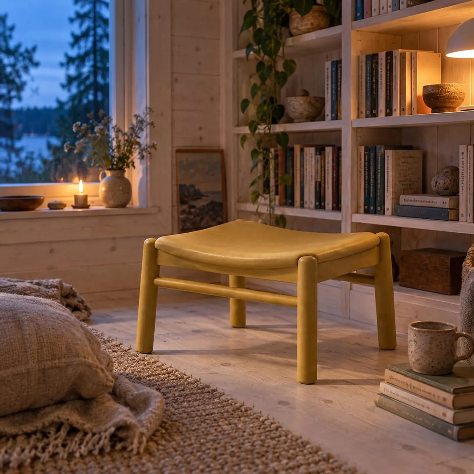 Tabouret Korn en bouleau - image 3