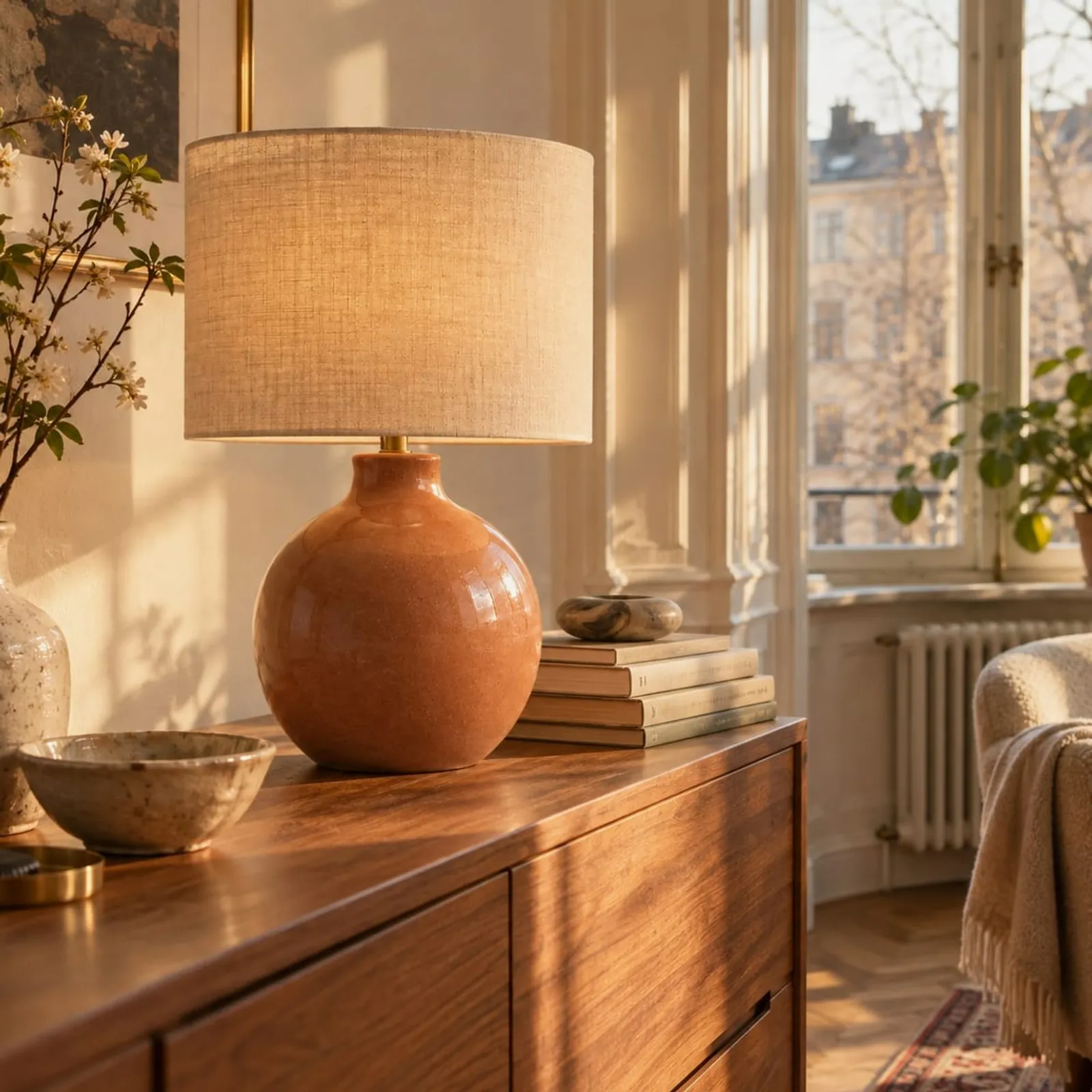 Lampe de table Ås blanc craie II - image 2