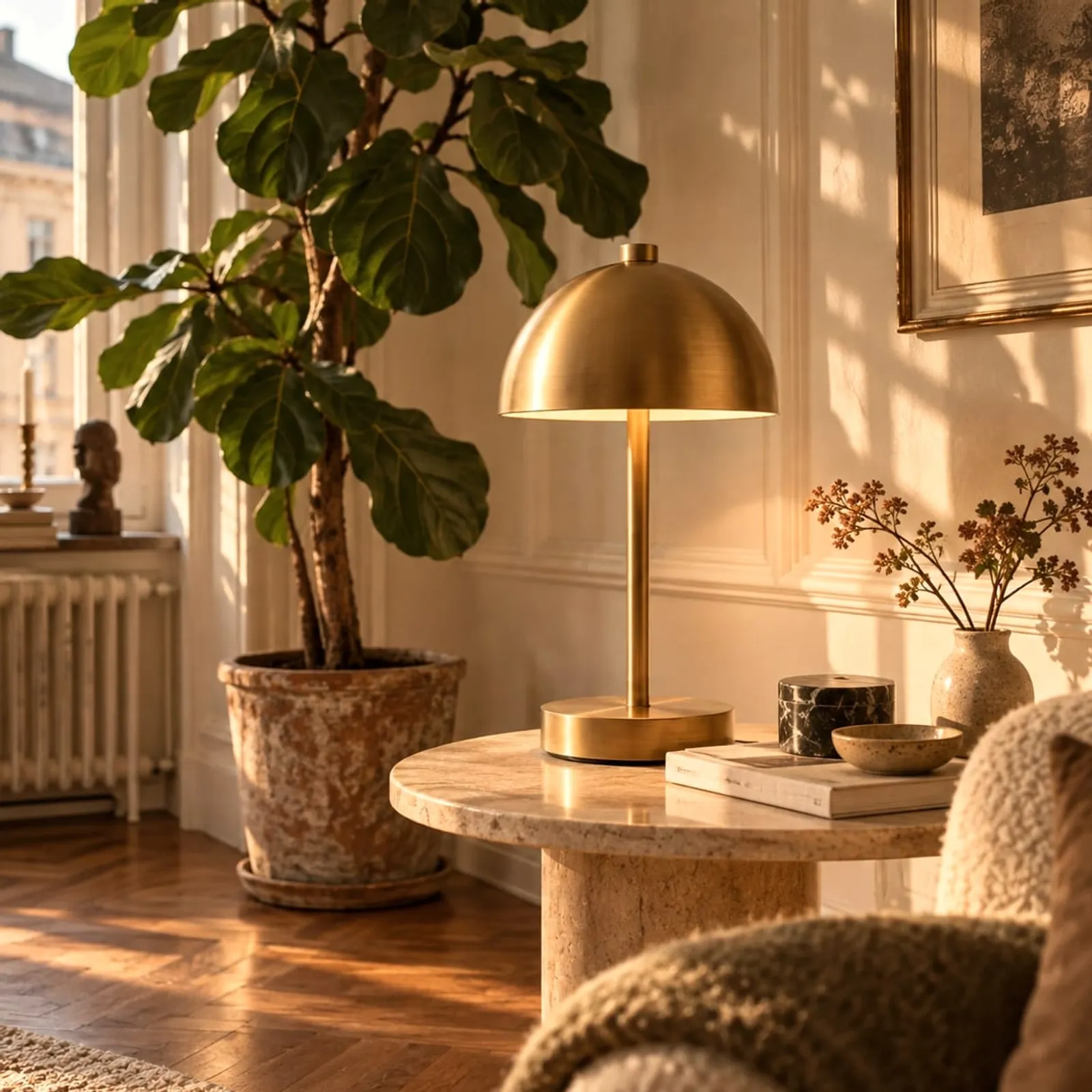 Bordslampa Timjan Stengods - bild 2