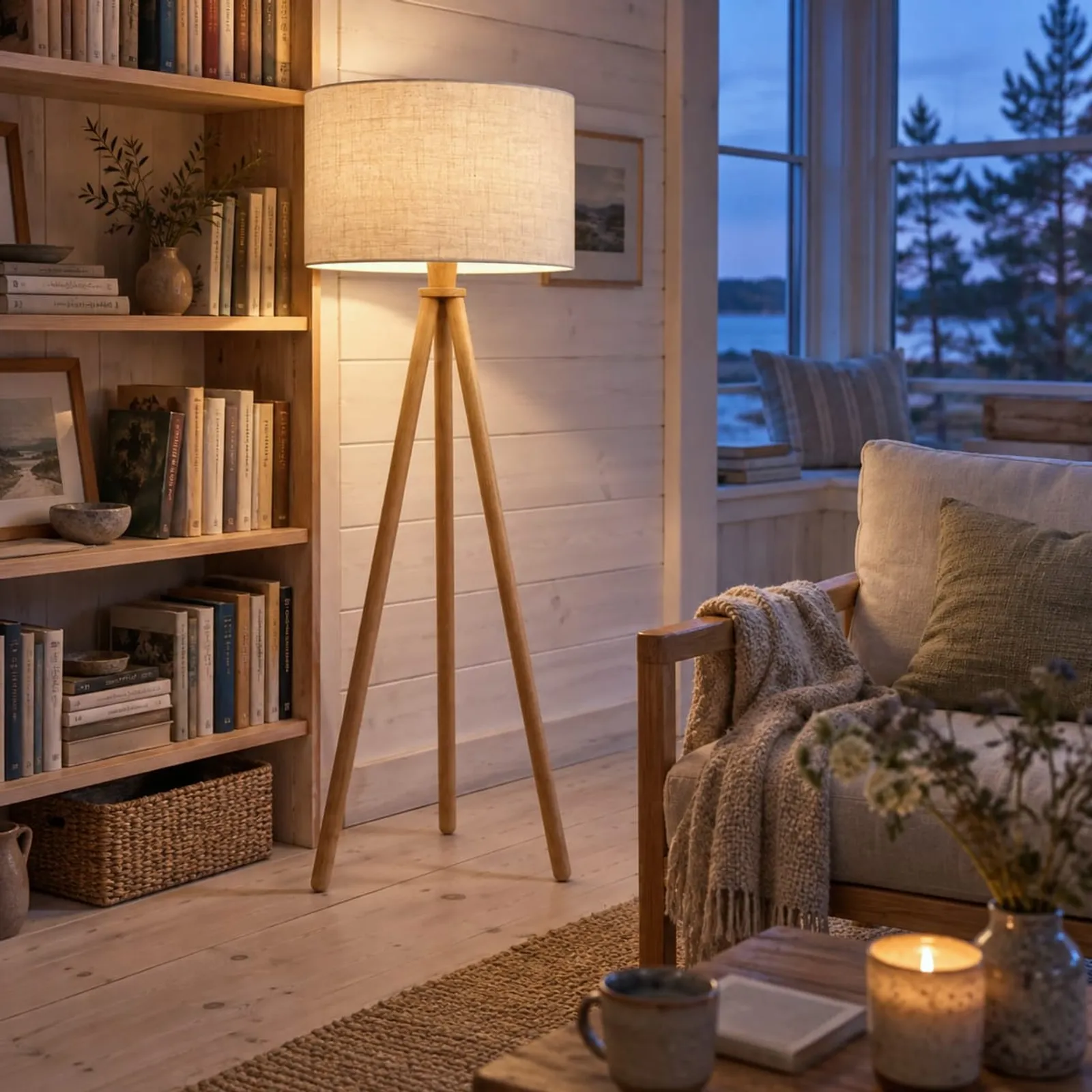 Lampadaire Fors naturel IV - image 3