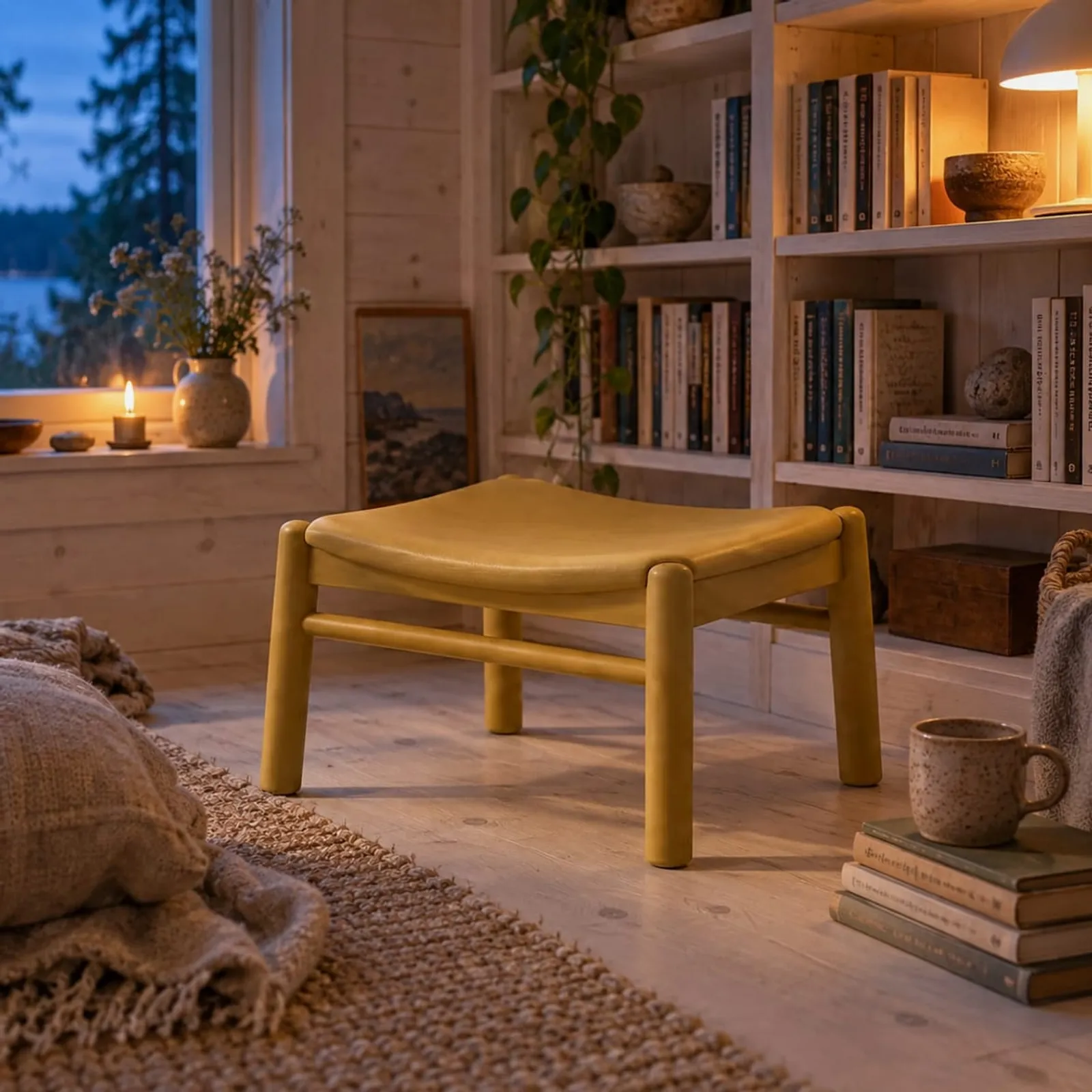 Tabouret Oxel ocre II - image 3