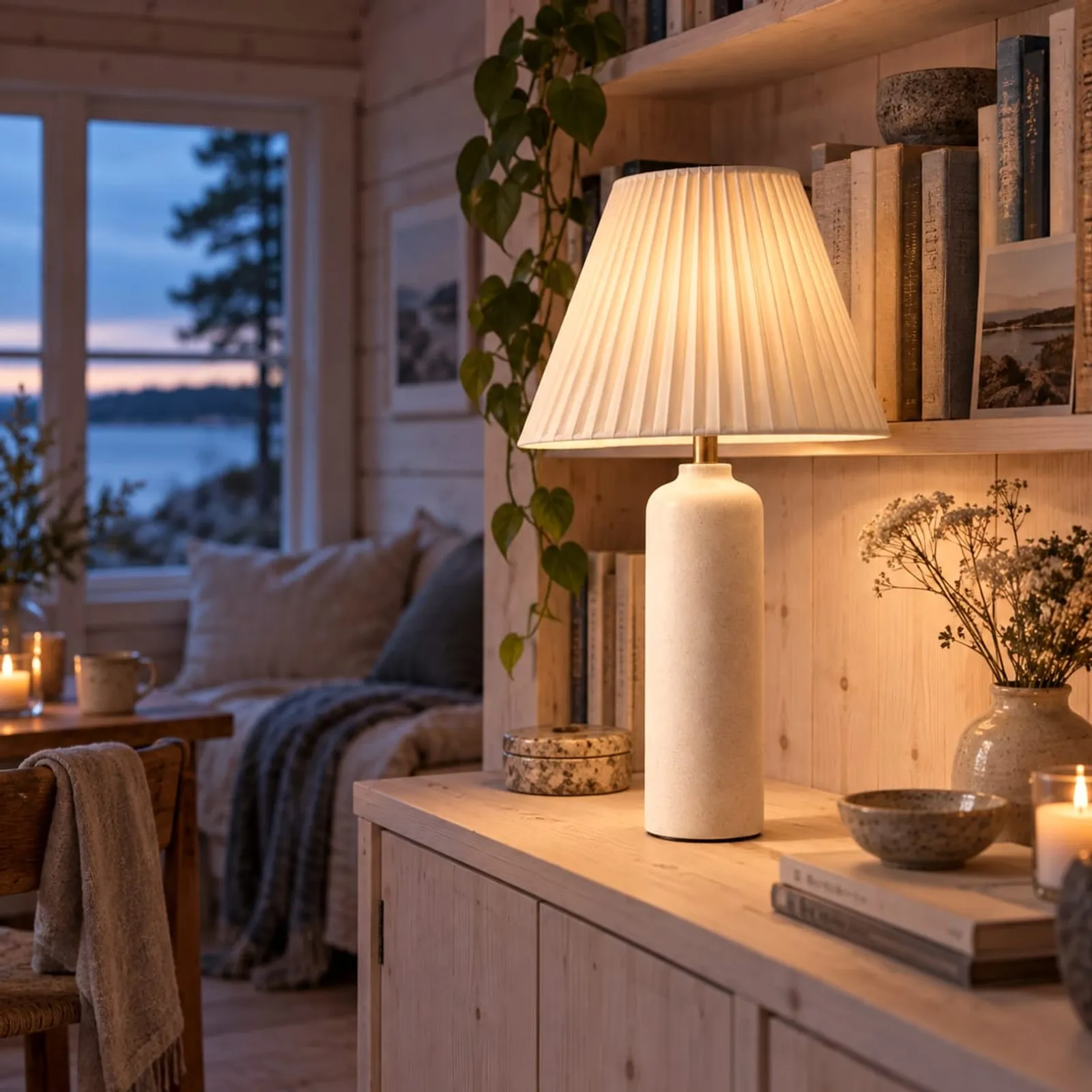 Lampe de table Oxel blanc craie - image 2