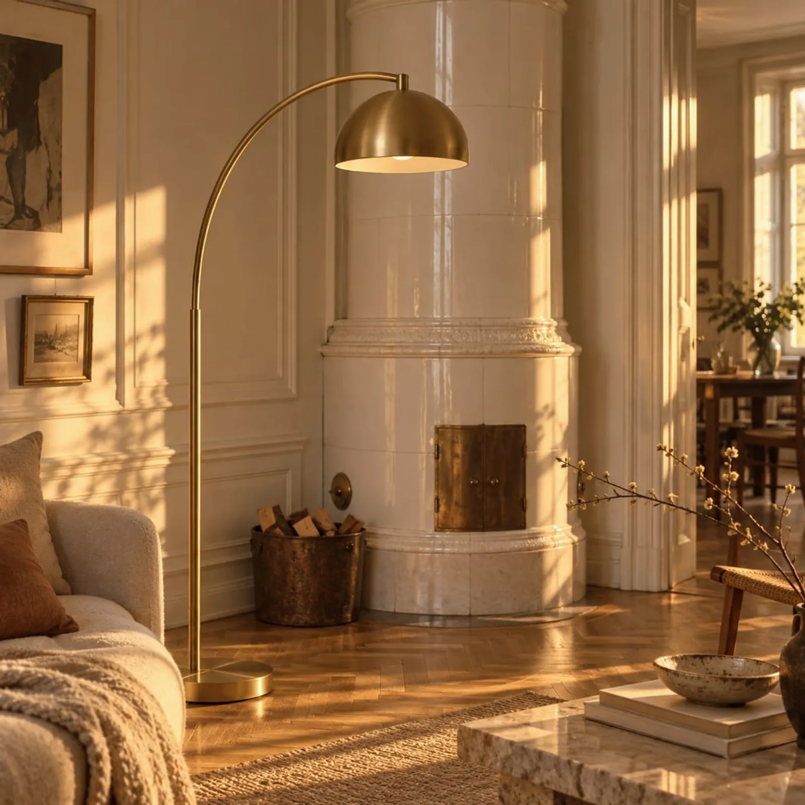 Lampadaire Myr ocre - image 2