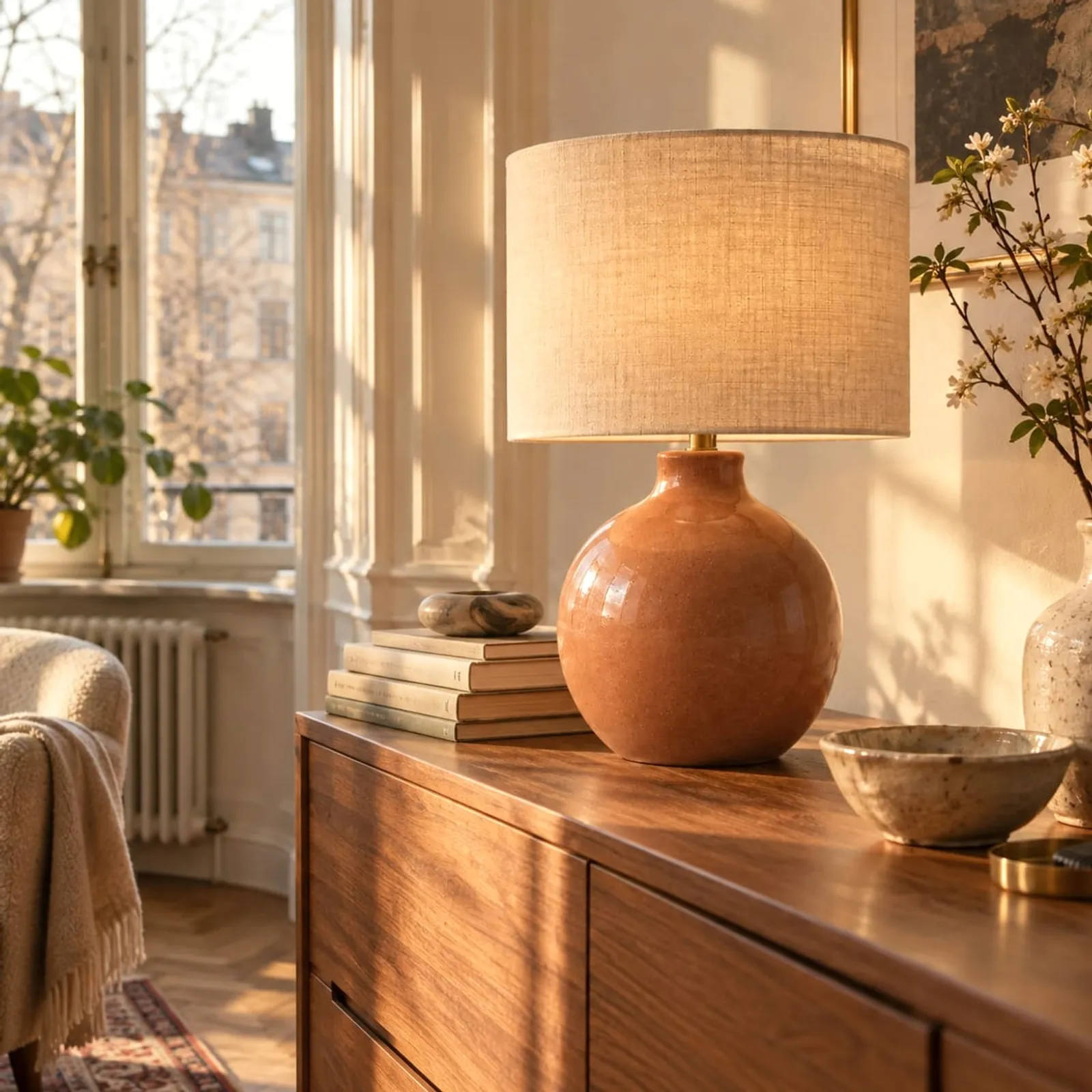 Lampe de table Strand terracotta III - image 3