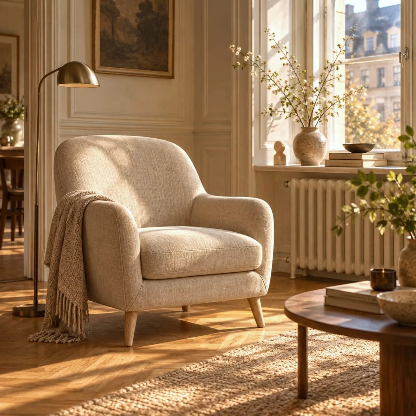 Fauteuil Fors en velours - image 2