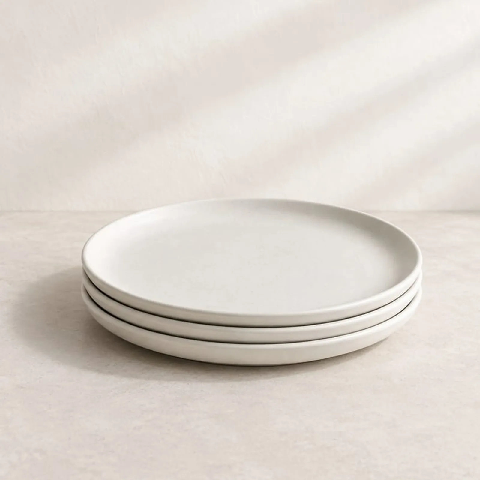 Assiette Lönn blanc craie - image 1